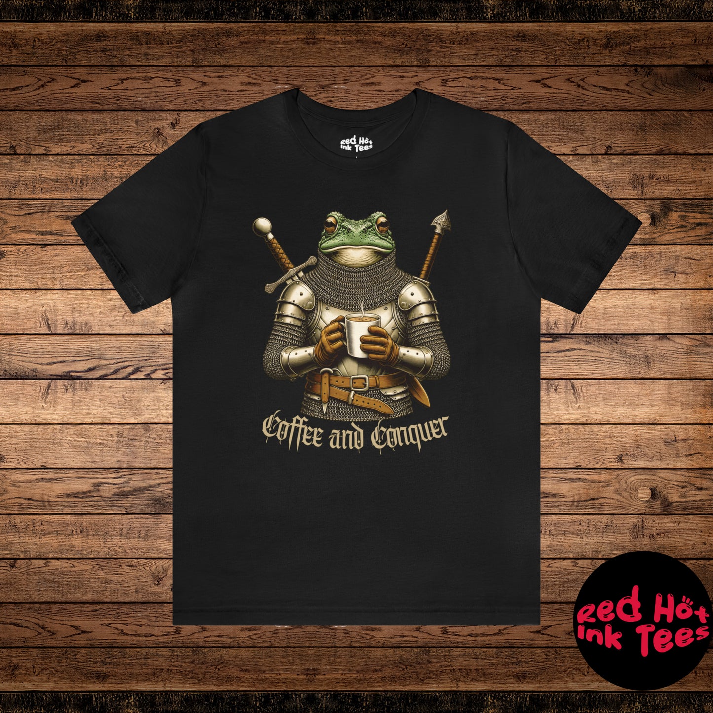 🐸 Coffee and Conquer Frog Tee 🐸