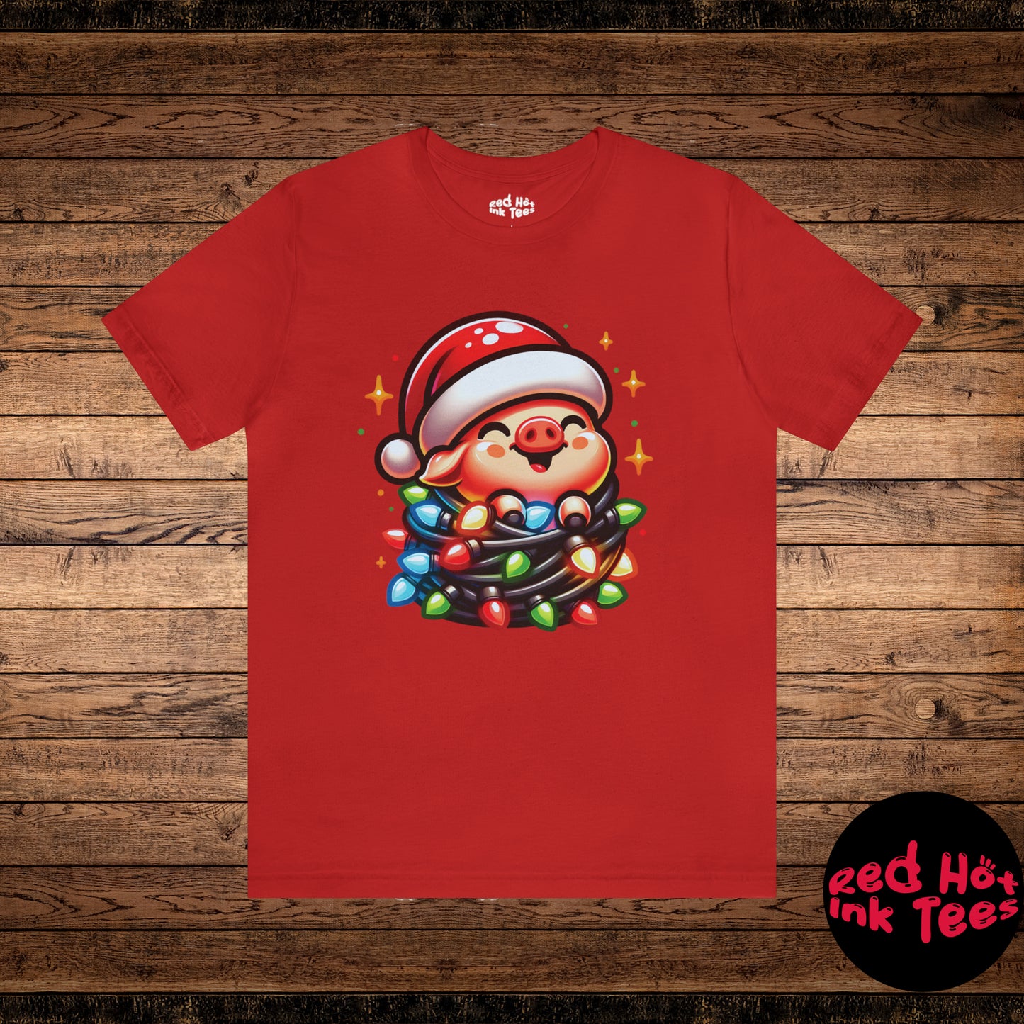 Pig Christmas Entanglement Tee