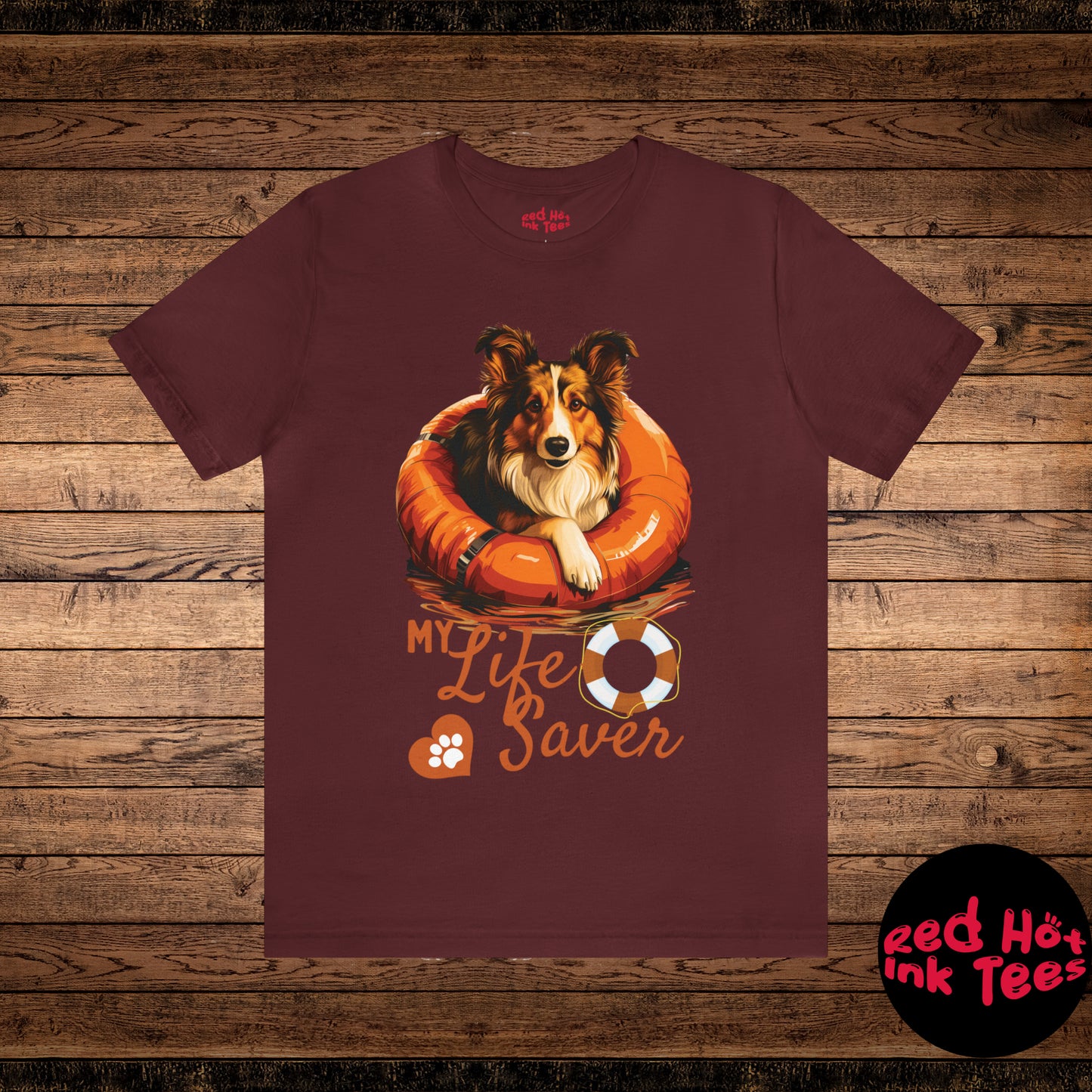 My Life Saver Sheltie Dog Tee