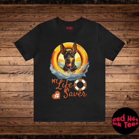 My Life Saver Doberman Dog Tee