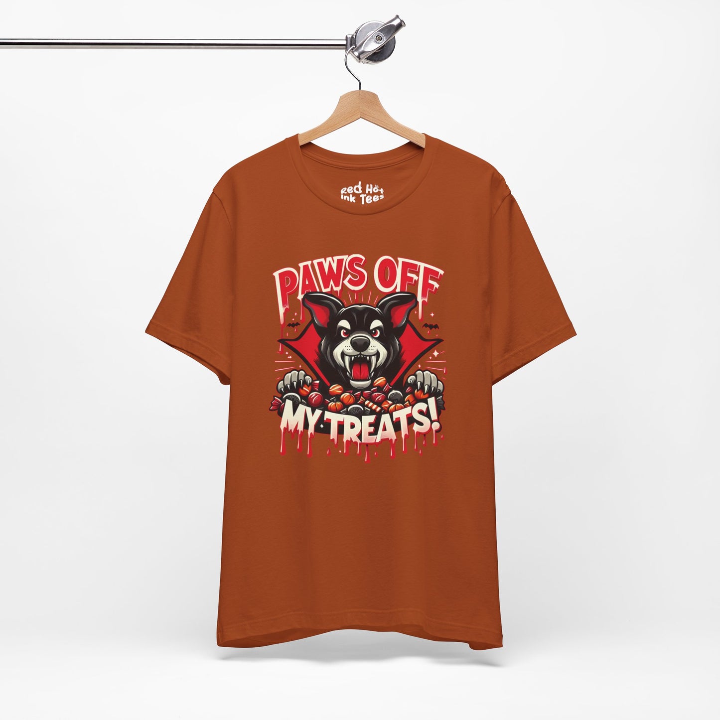 🐾🧛‍♂️ "Paws Off My Treats" Fierce Halloween Dog T-Shirt 🍬🎃