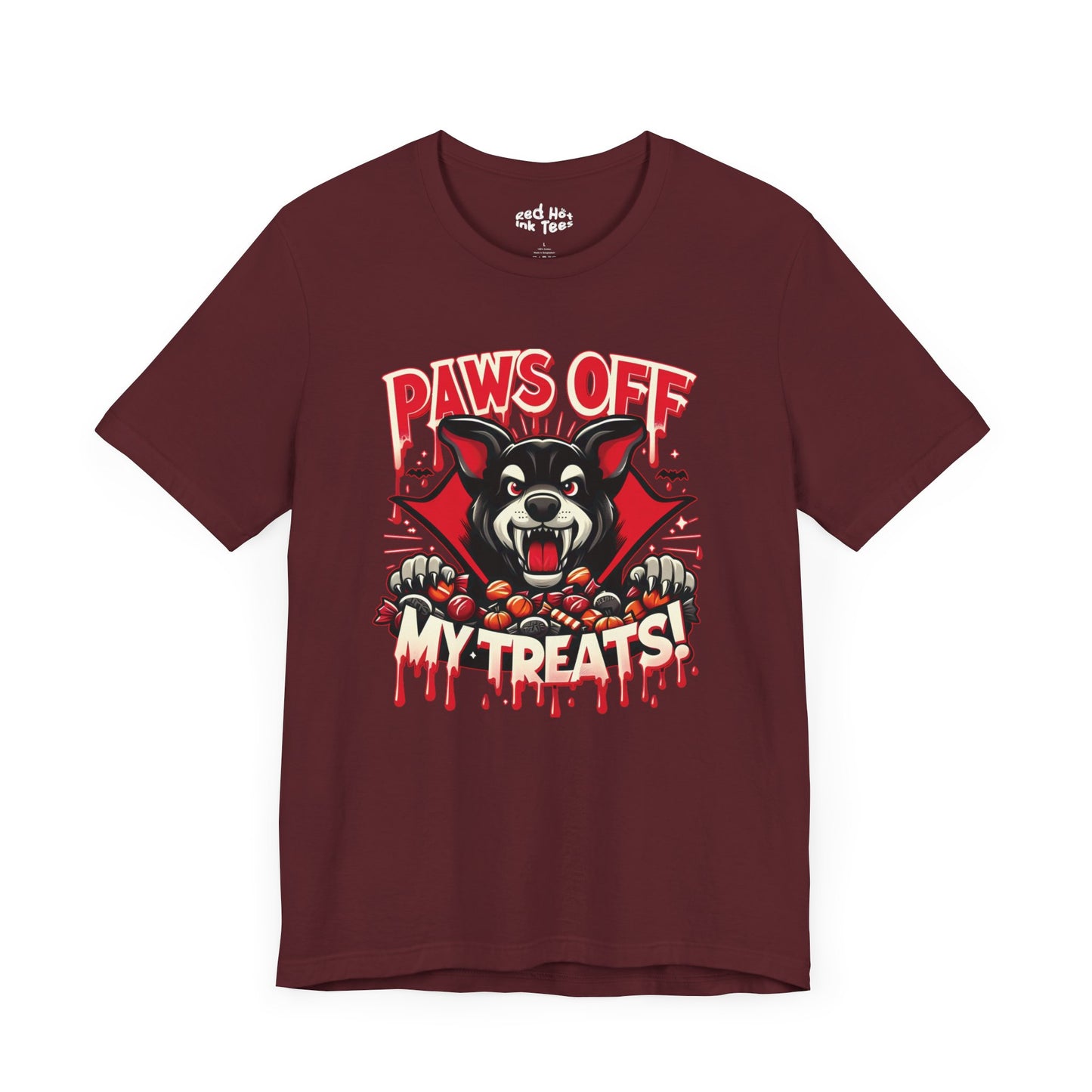 🐾🧛‍♂️ "Paws Off My Treats" Fierce Halloween Dog T-Shirt 🍬🎃