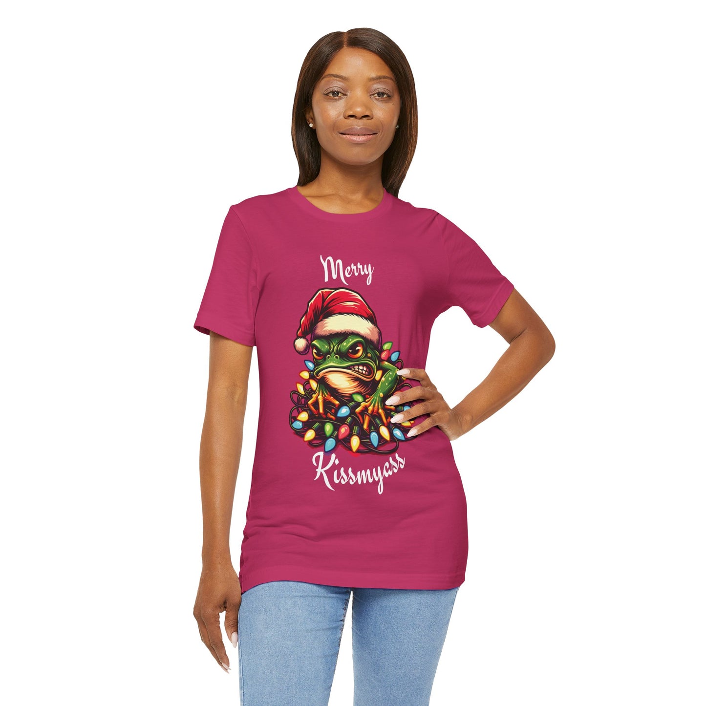 Merry Kissmyass Frog Tee