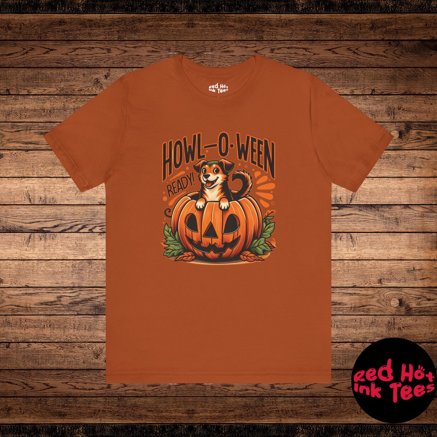 🐶🎃 "Howl-O-Ween Ready" Cute Halloween Dog and Pumpkin T-Shirt 🎃🐾