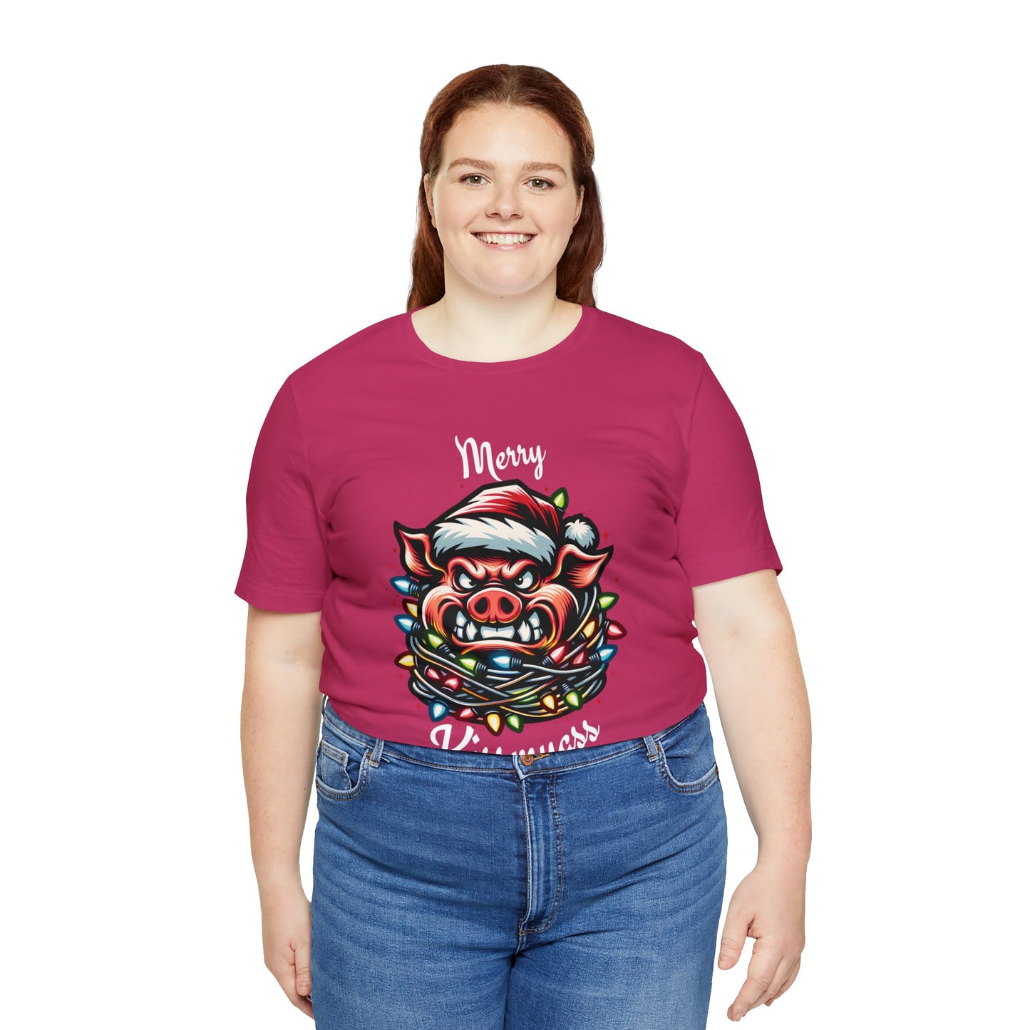 Merry Kissmyass Pig Tee