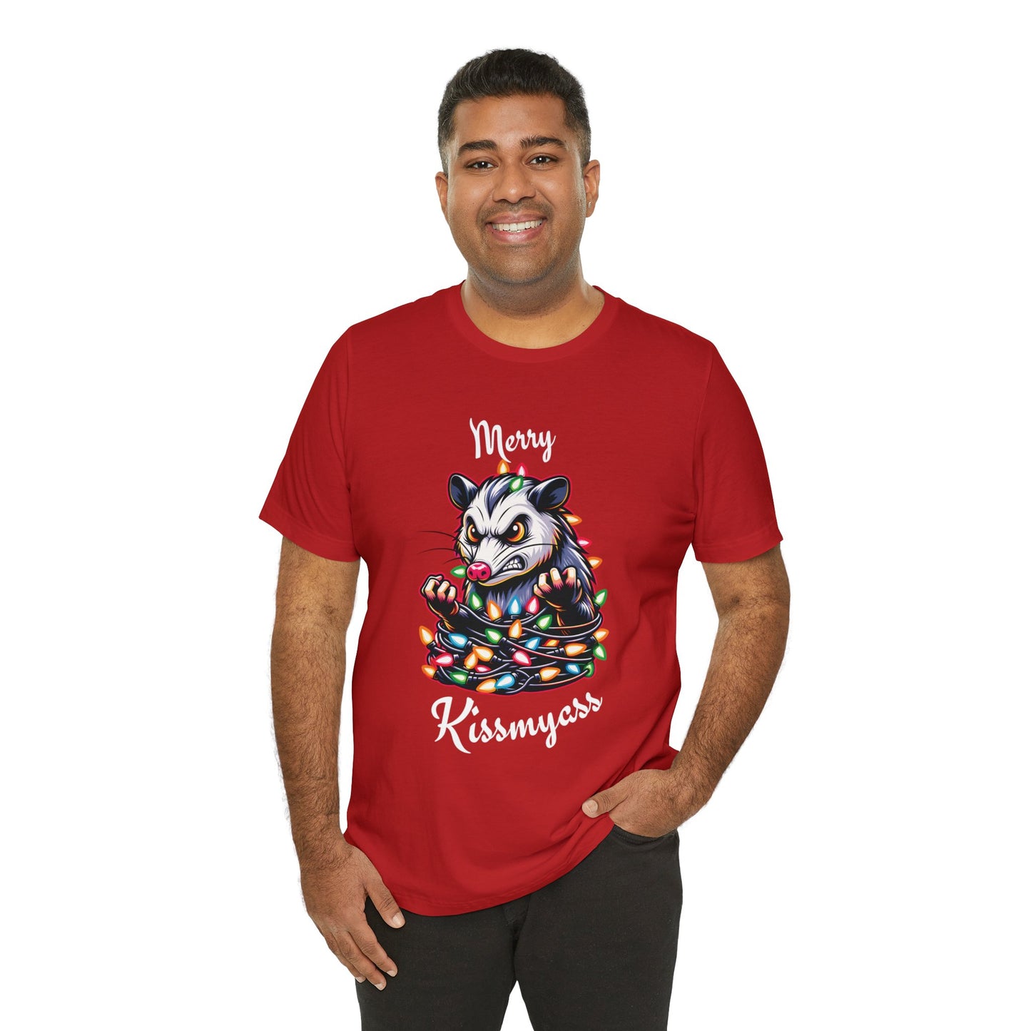 Merry Kissmyass Opossum Tee