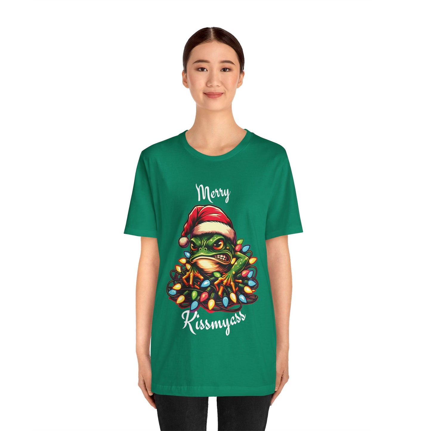 Merry Kissmyass Frog Tee