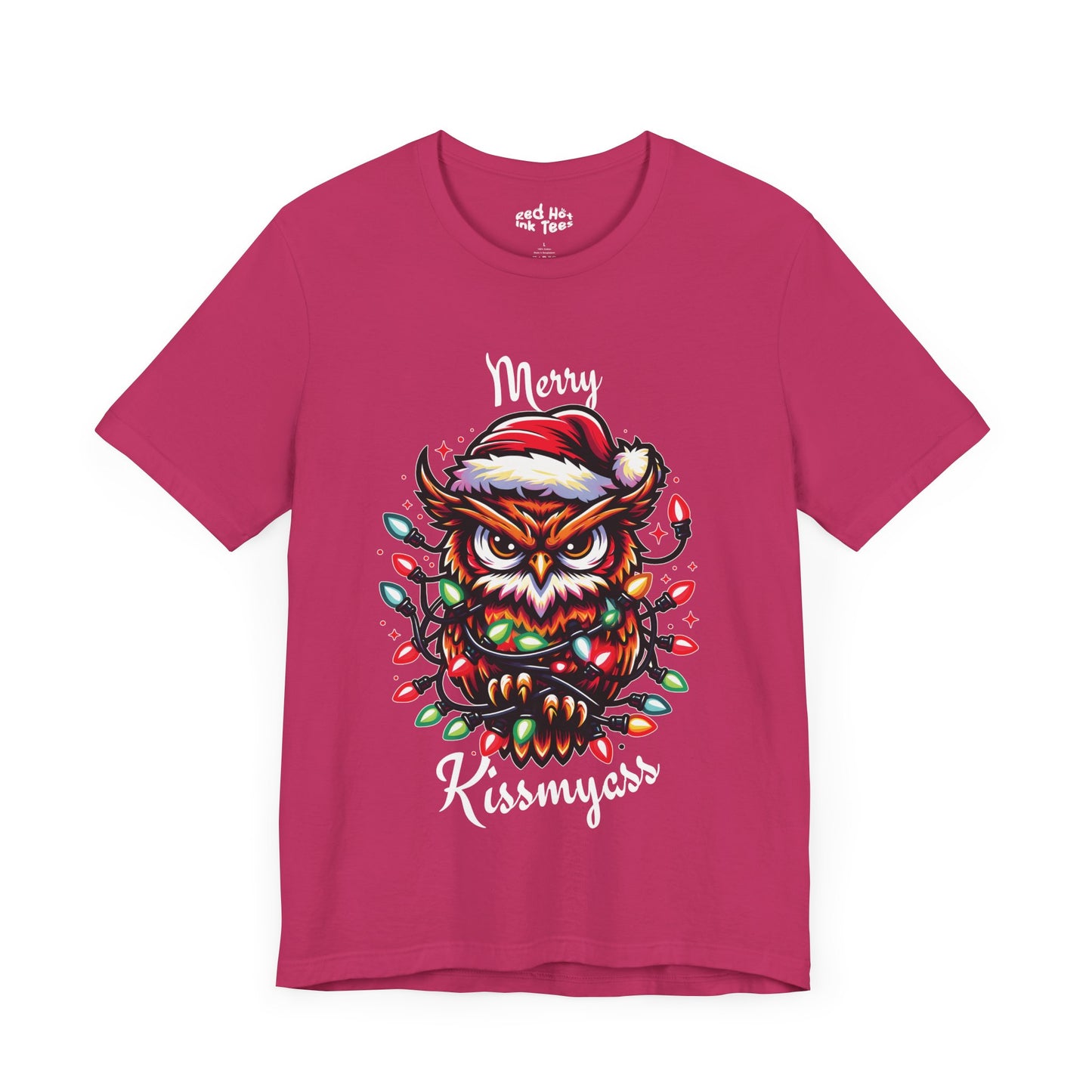 Merry Kissmyass Owl Tee