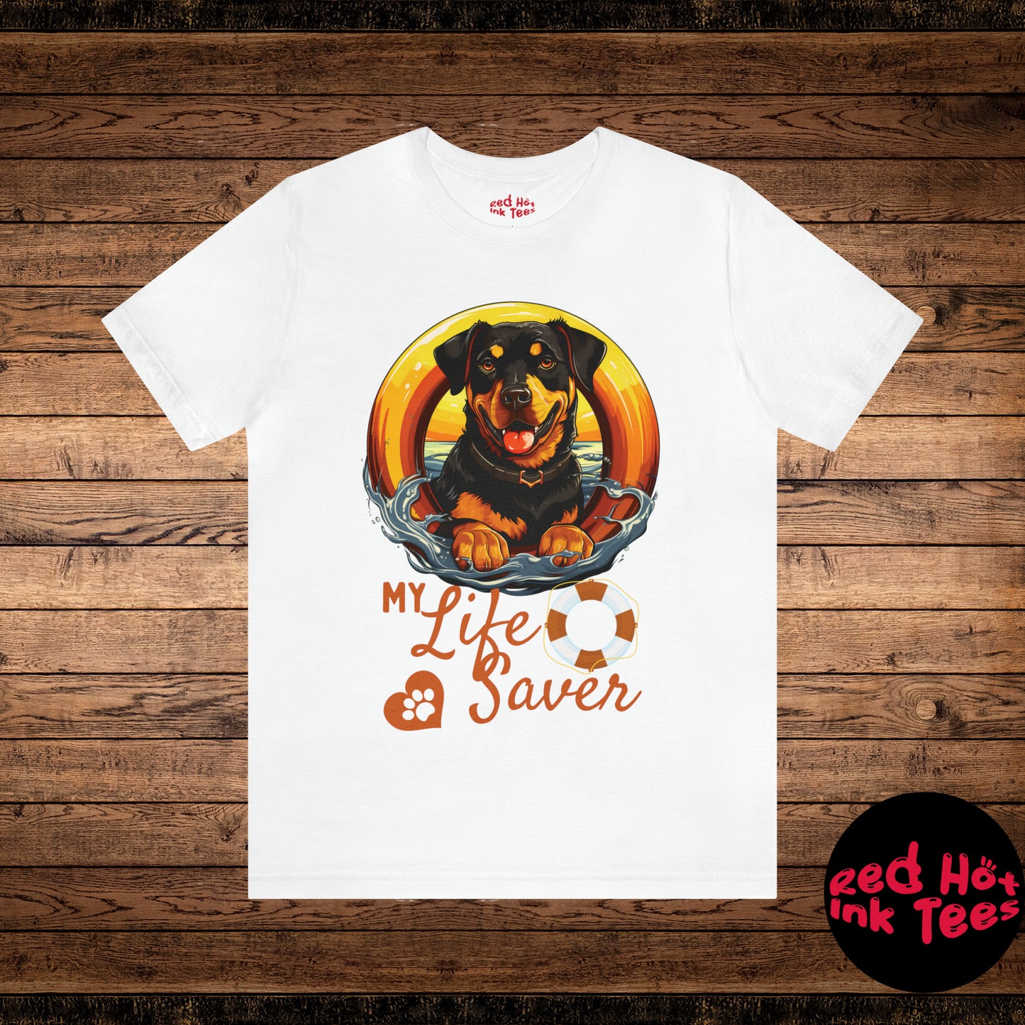 My Life Saver Rottweiler Dog Tee