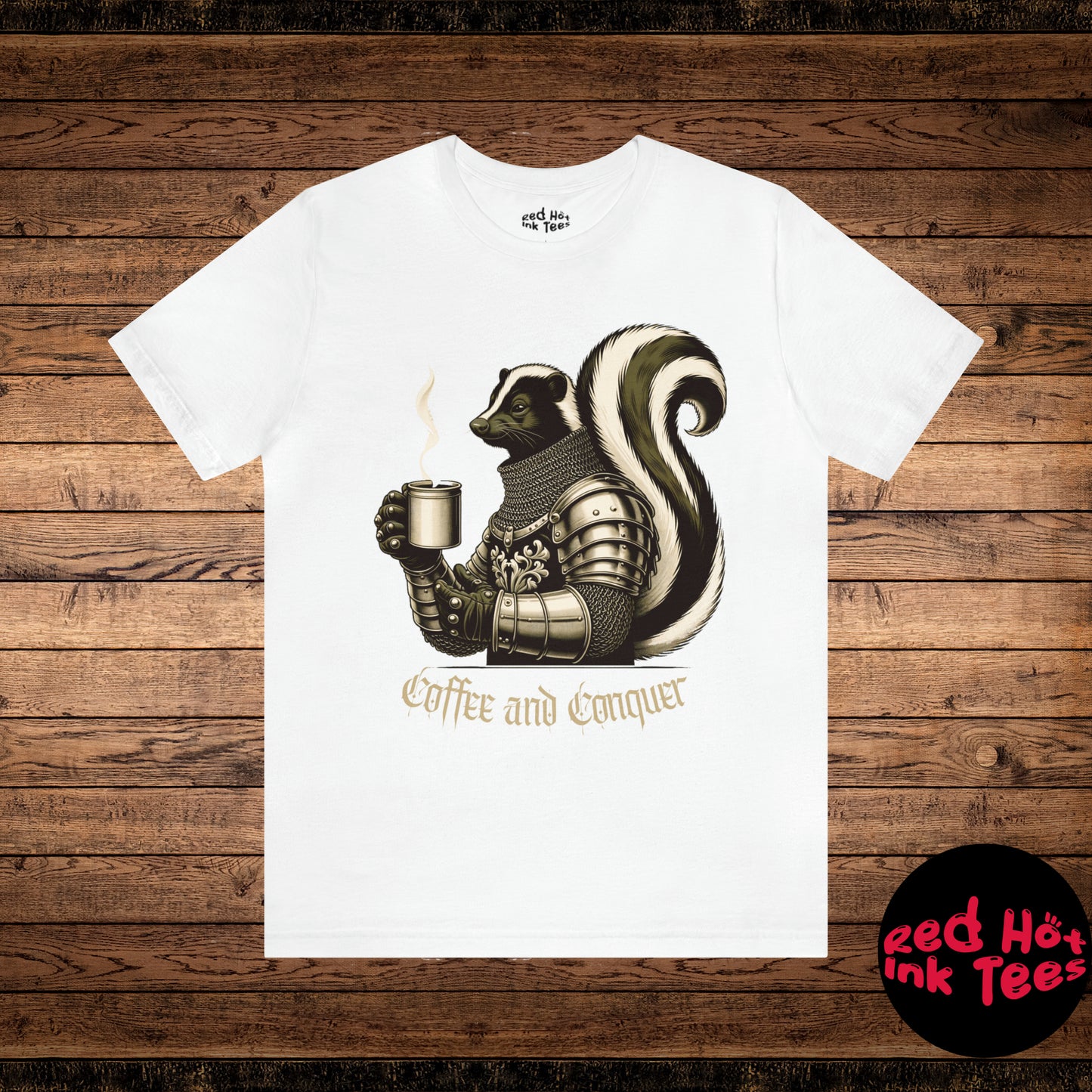 🦨 Coffee and Conquer Skunk Tee 🦨