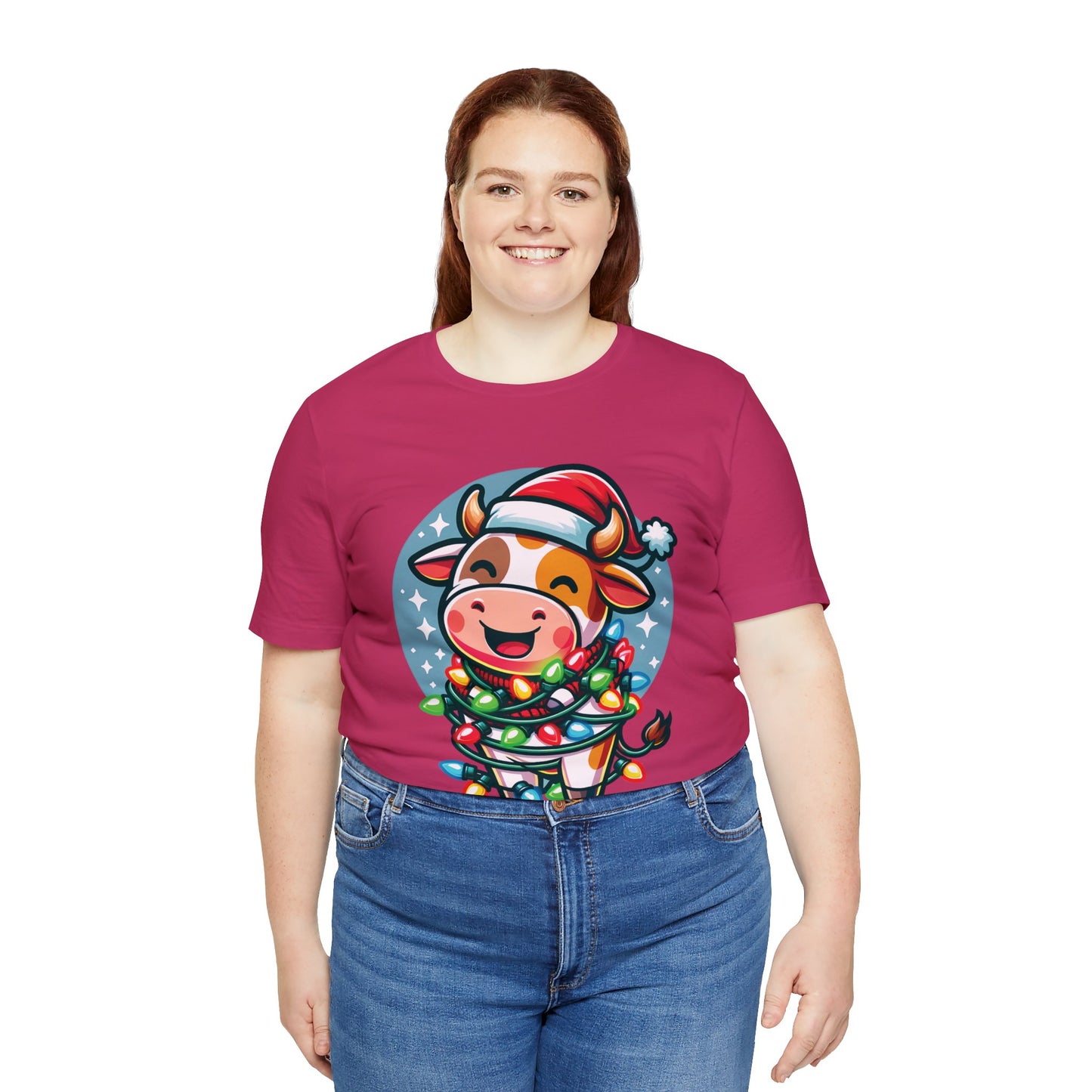 Cow Christmas Entanglement Tee