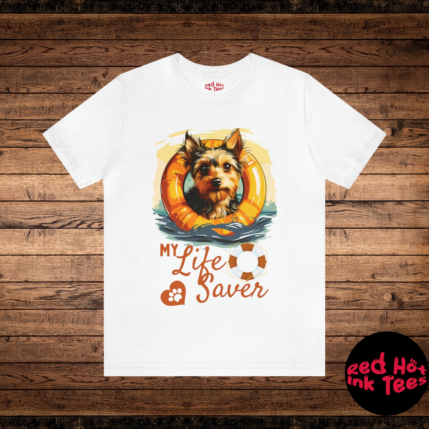 My Life Saver Silky Terrier Dog Tee