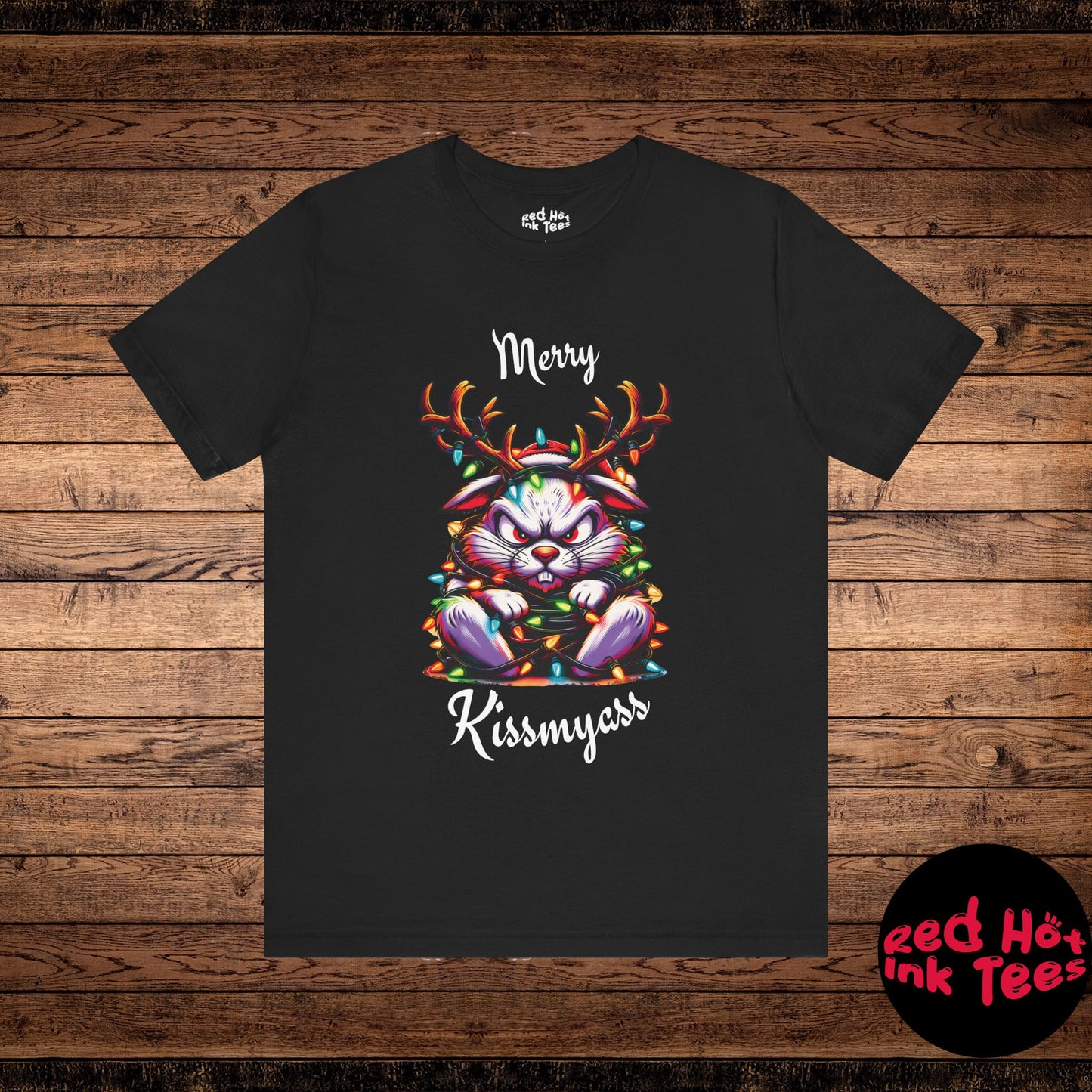 Merry Kissmyass Jackalope Tee