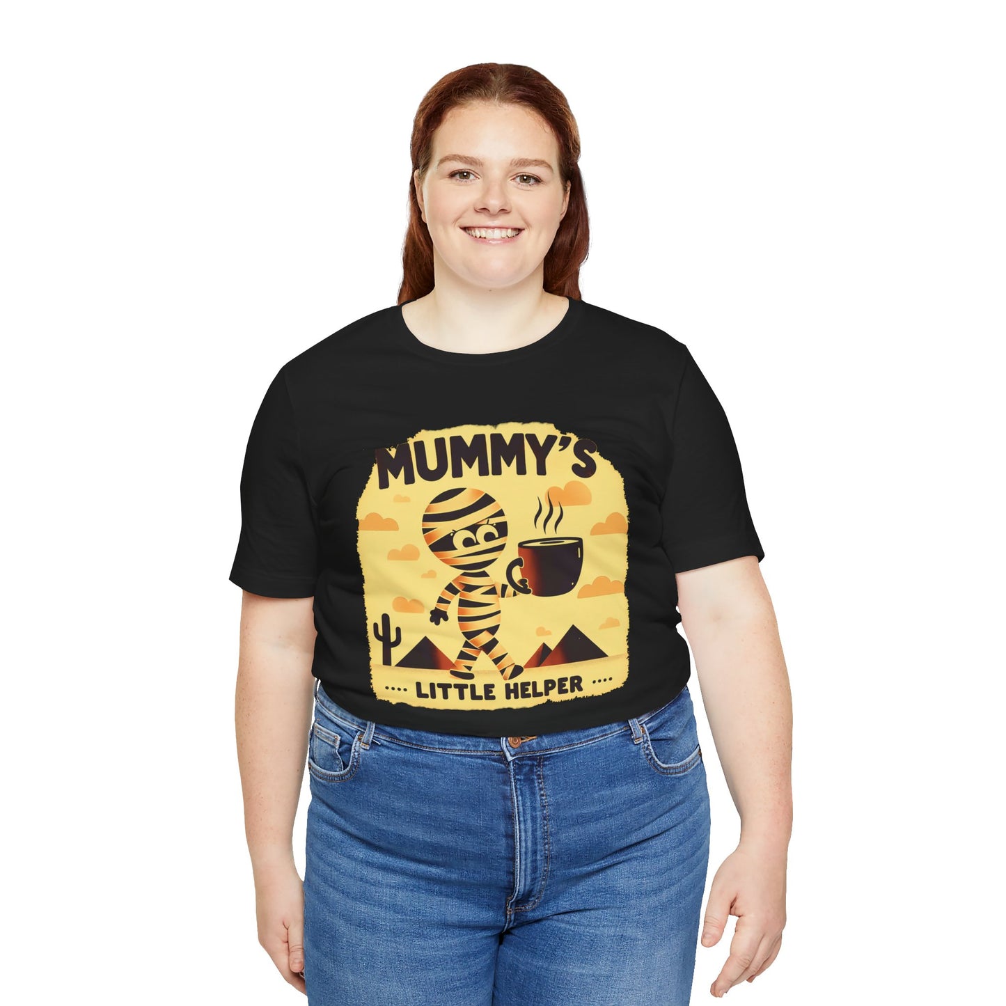 ☕ "Mummy's Little Helper" Cute Halloween Coffee T-Shirt 🧟‍♀️