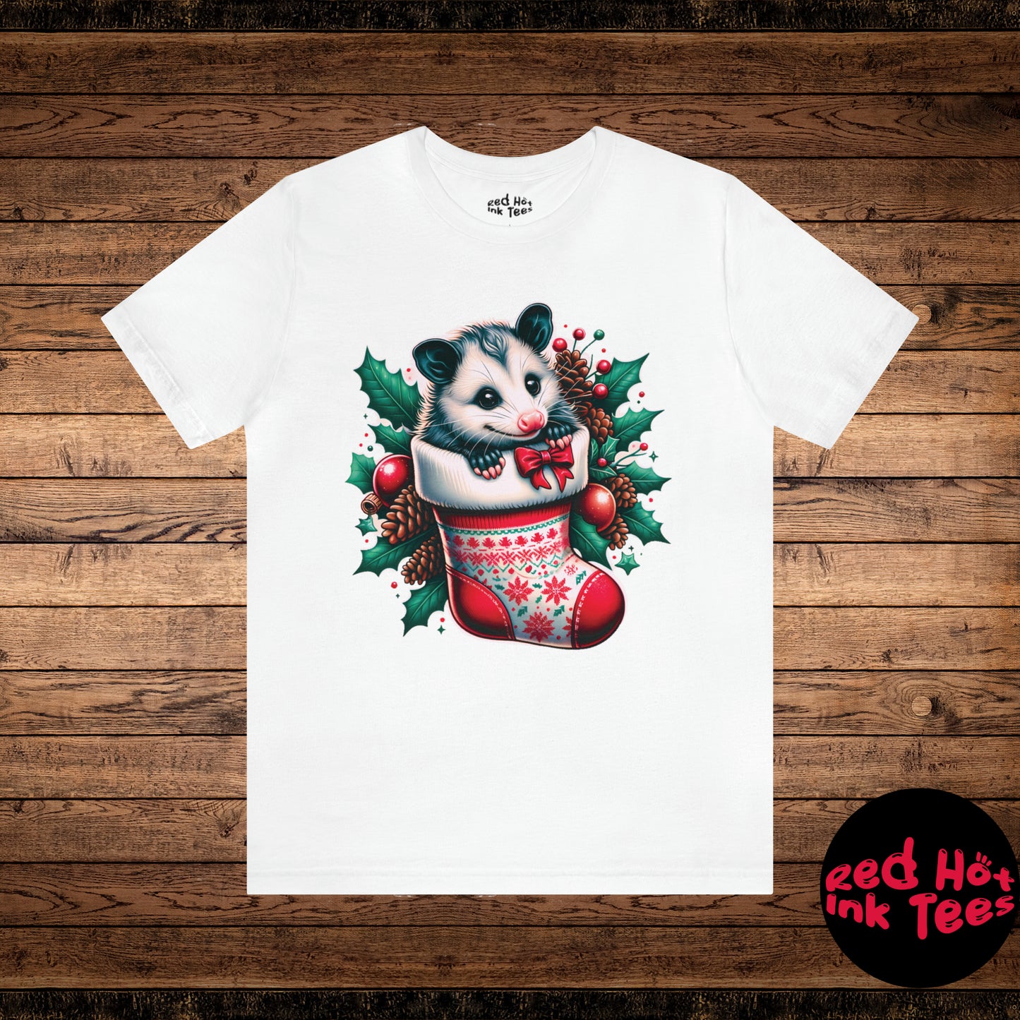 🎄 "Opossum Stocking Tee" 🎄