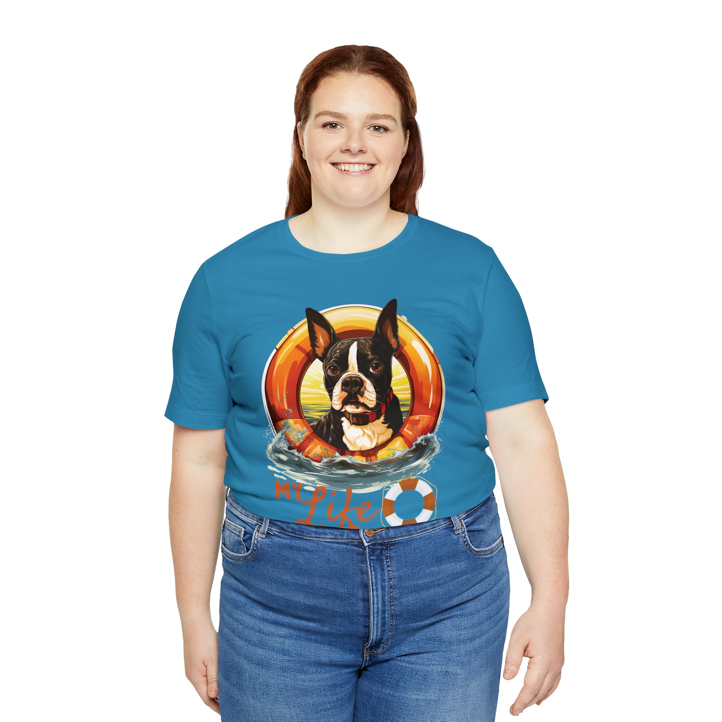 My Life Saver Boston Terrier Dog Tee