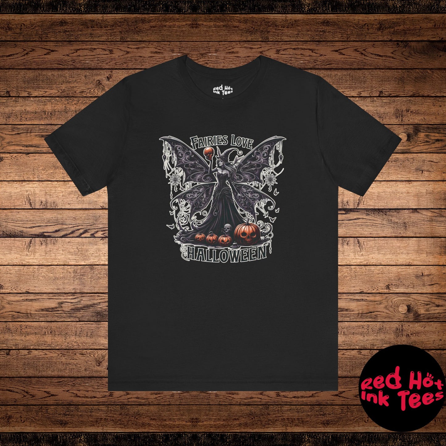 🧚‍♀️🖤 "Fairies Love Halloween" Gothic Fairy T-Shirt 🎃✨