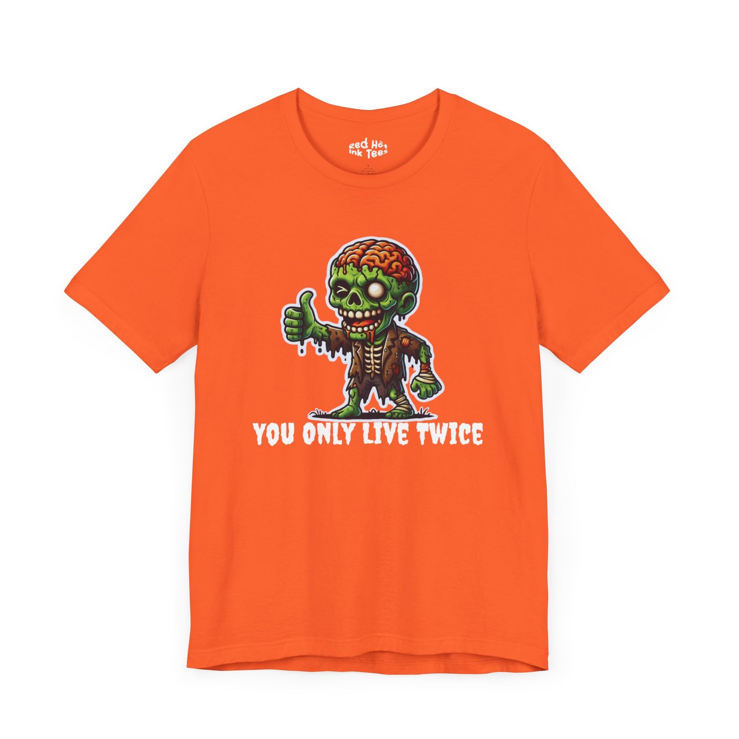 🧟‍♂️ "You Only Live Twice" Zombie Thumbs Up T-Shirt 🧠