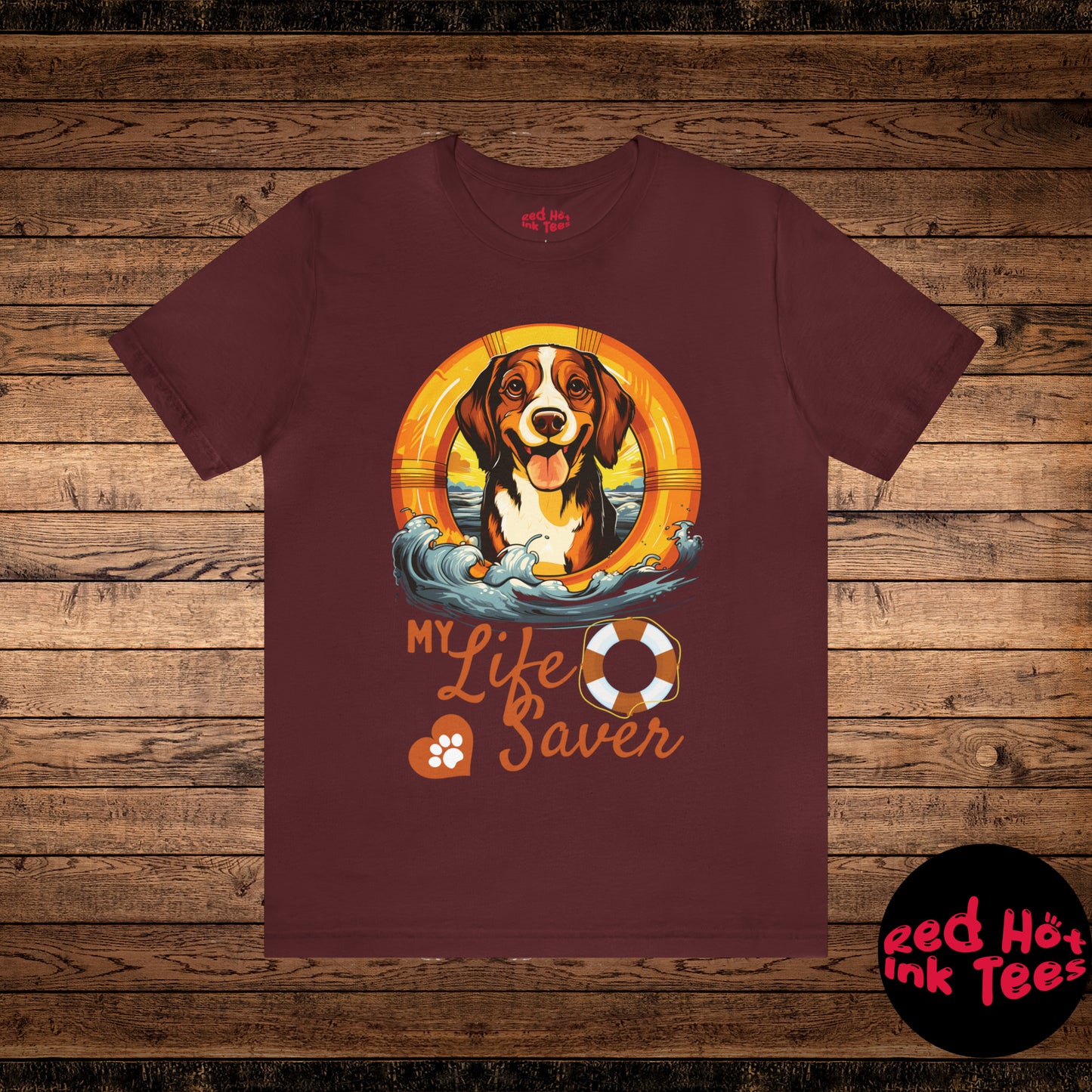 My Life Saver Beagle Dog Tee