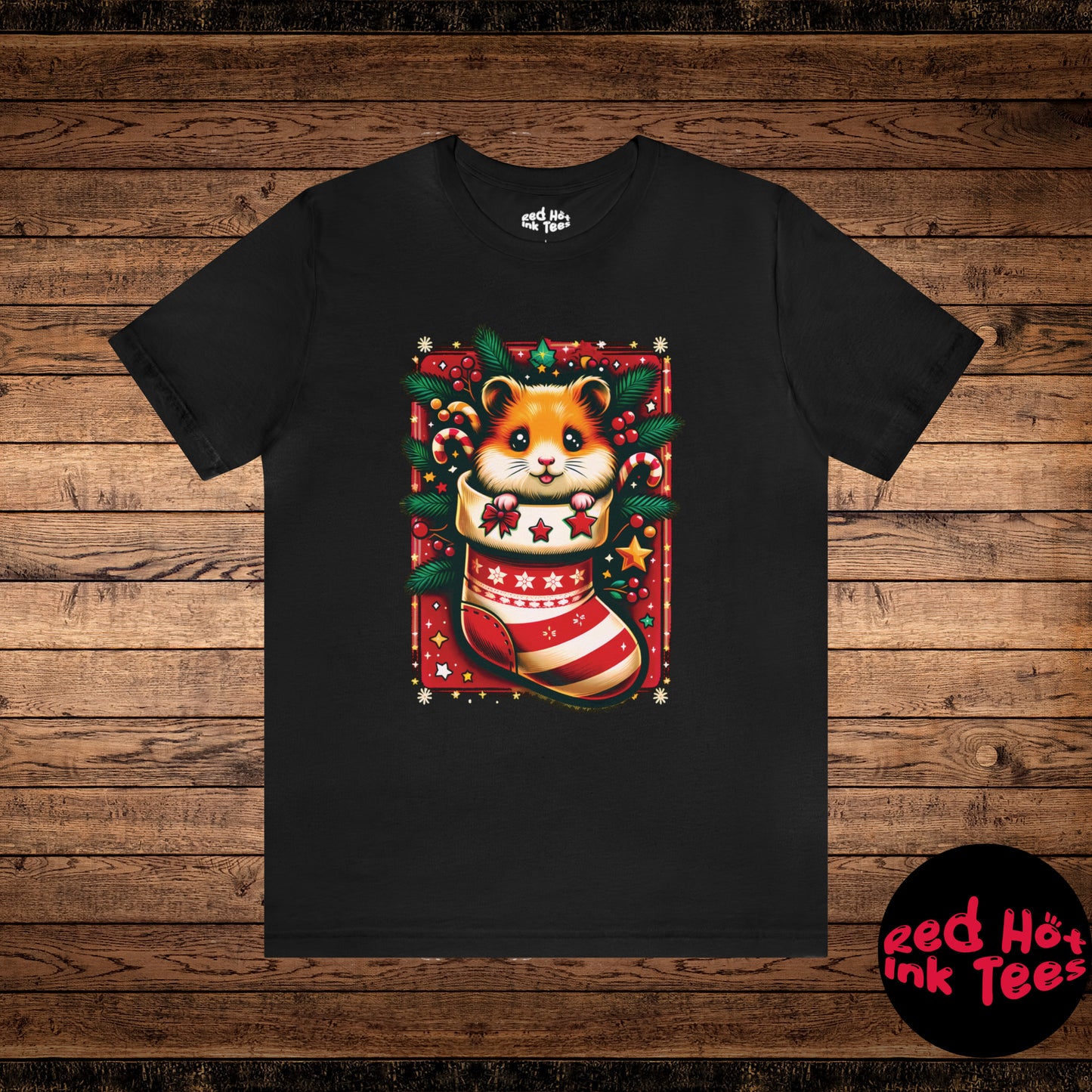 🐹 "Hamster Stocking Tee" 🎄