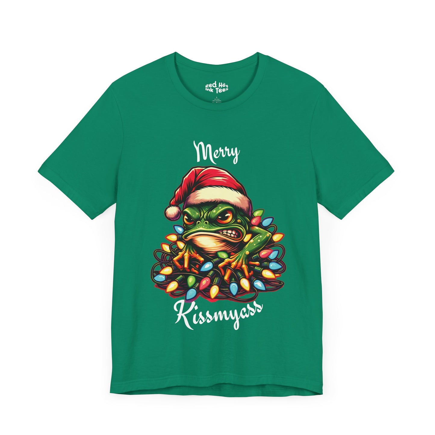 Merry Kissmyass Frog Tee