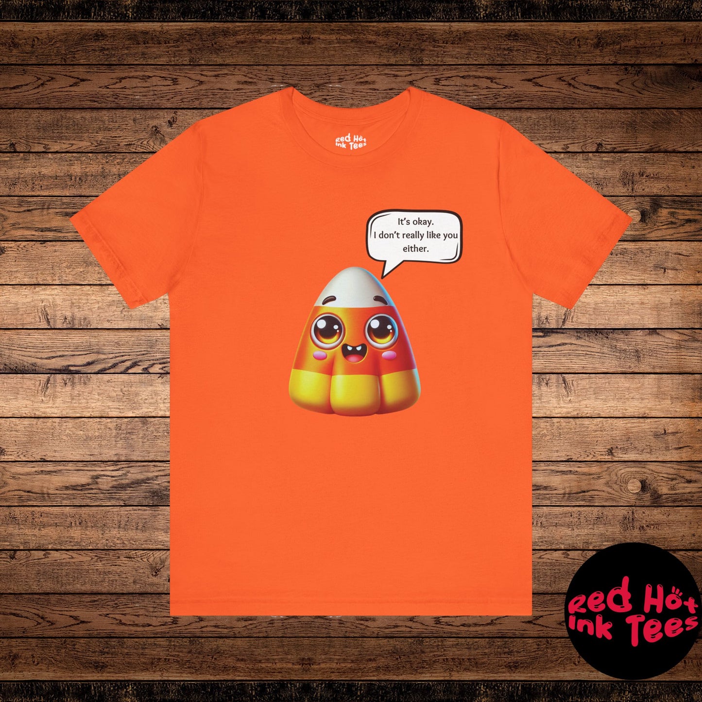 Cute Candy Corn With Attitude Tee - Funny Halloween Design