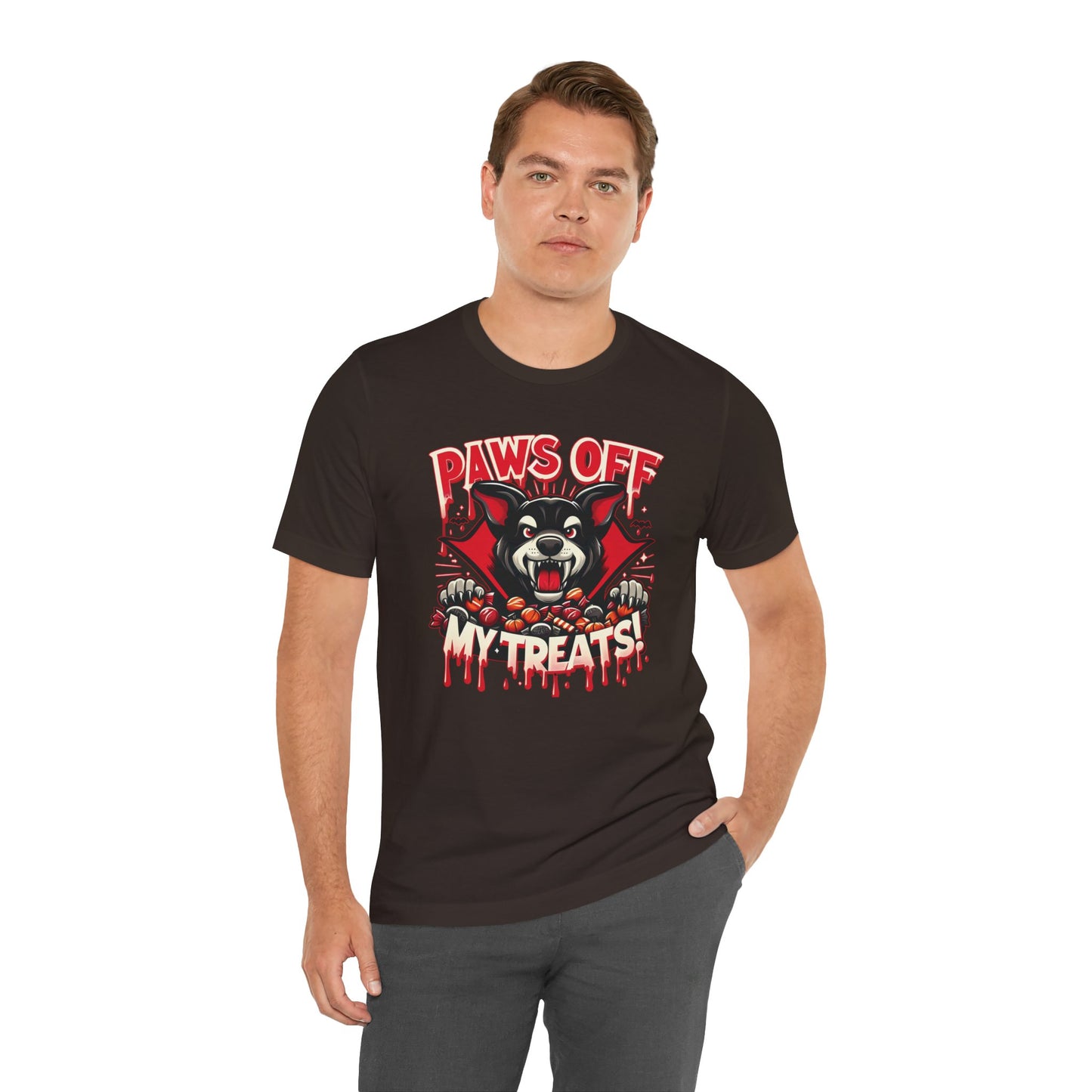 🐾🧛‍♂️ "Paws Off My Treats" Fierce Halloween Dog T-Shirt 🍬🎃