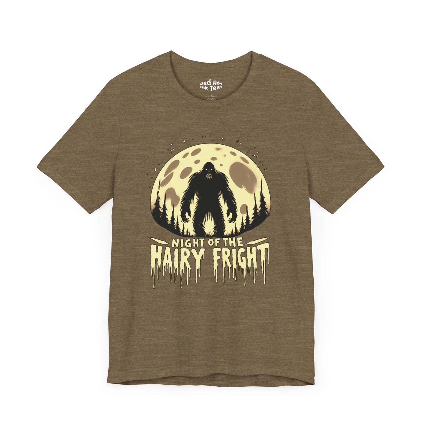 🦶🌕 "Night of the Hairy Fright" Bigfoot Halloween T-Shirt 🎃👻