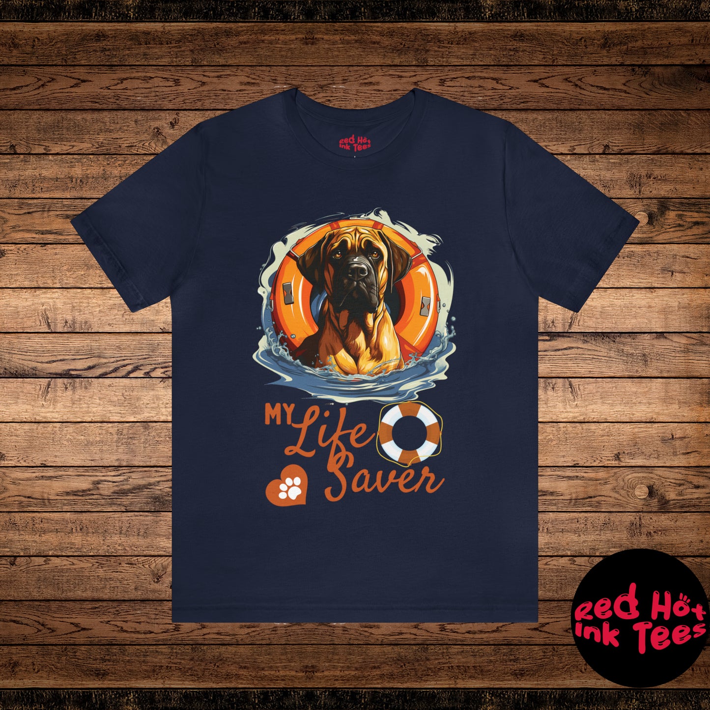 My Life Saver English Mastiff Dog Tee