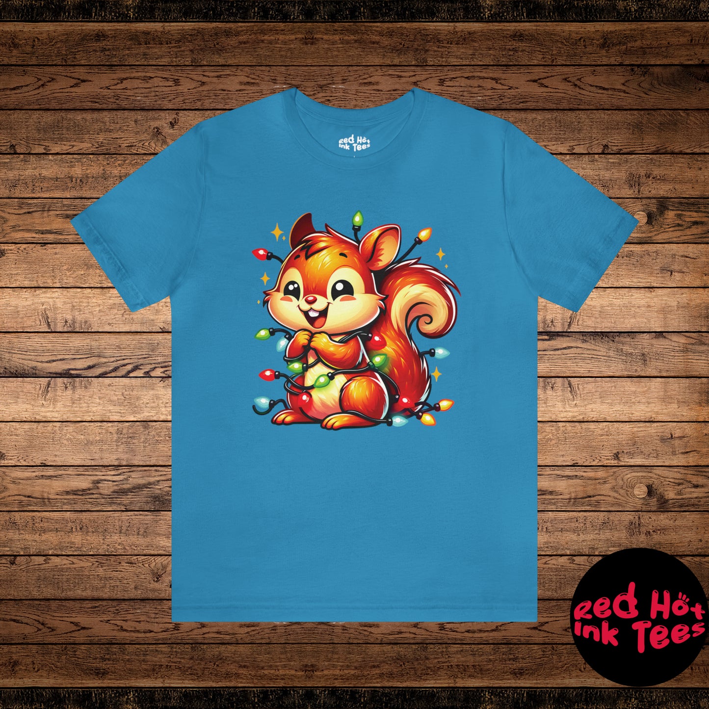 Squirrel Christmas Entanglement Tee