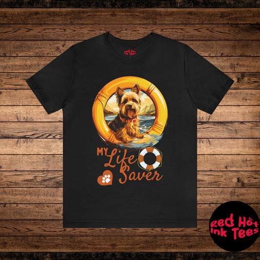 My Life Saver Yorkshire Terrier Dog Tee