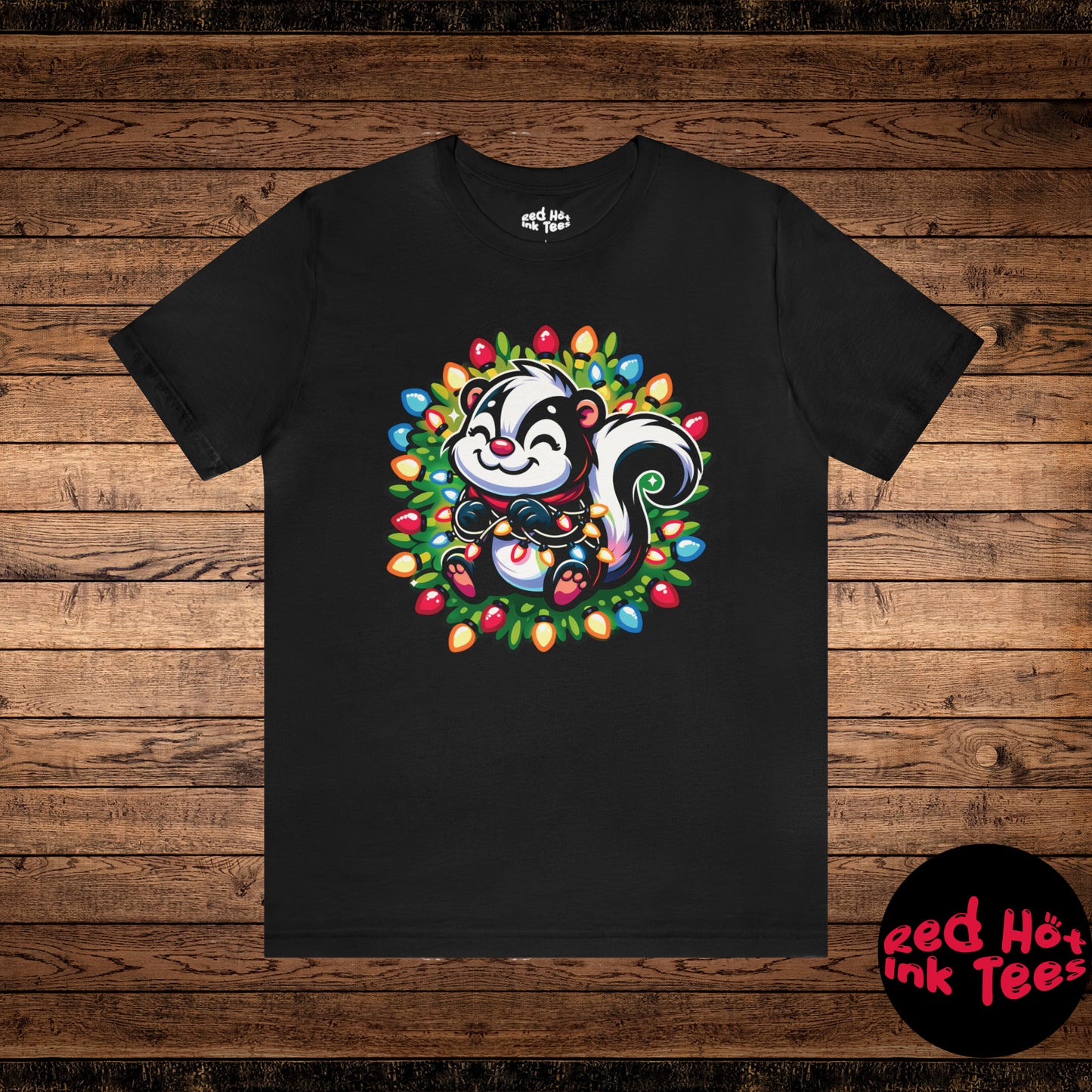 Skunk Christmas Entanglement Tee