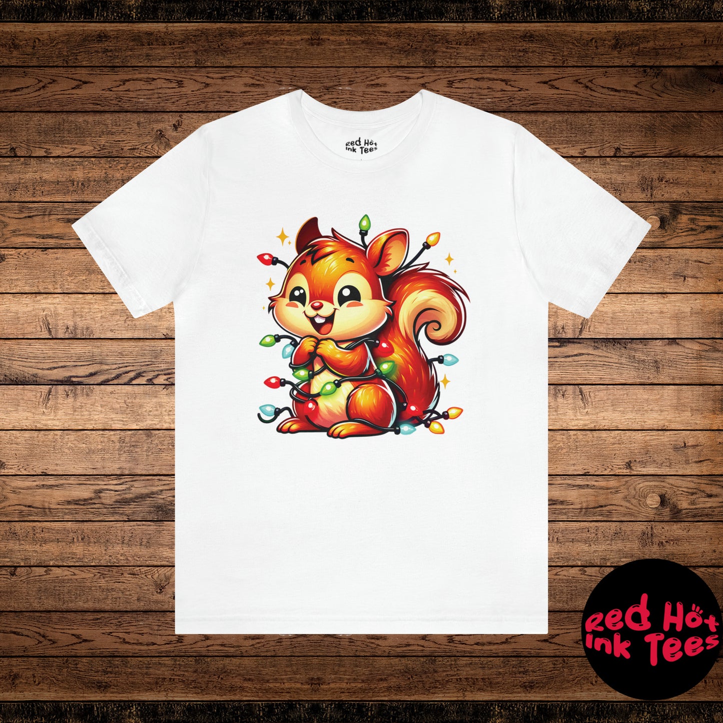 Squirrel Christmas Entanglement Tee