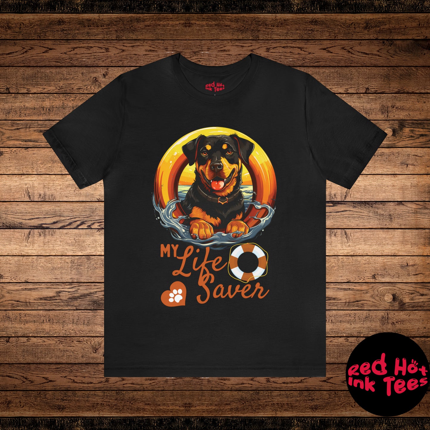 My Life Saver Rottweiler Dog Tee