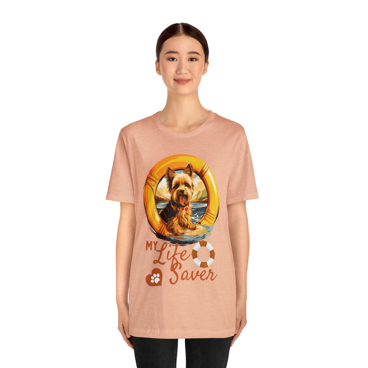 My Life Saver Yorkshire Terrier Dog Tee