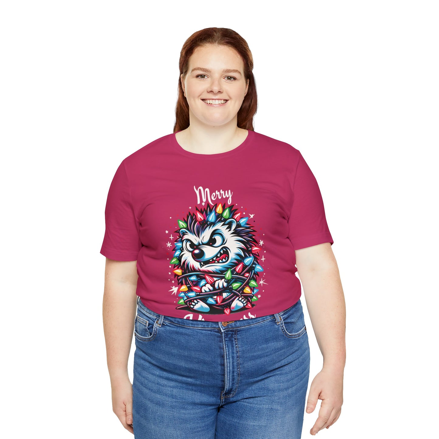 Merry Kissmyass Hedgehog Tee