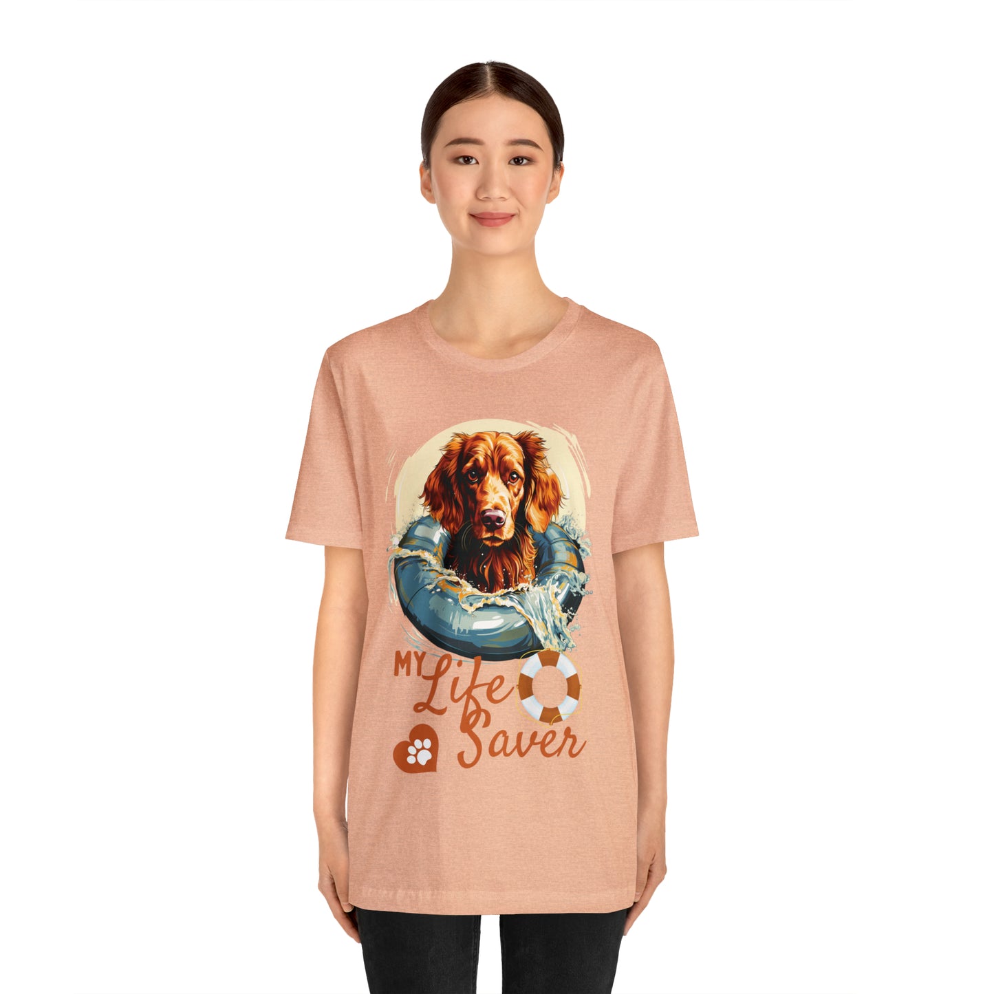 My Life Saver Irish Setter Dog Tee