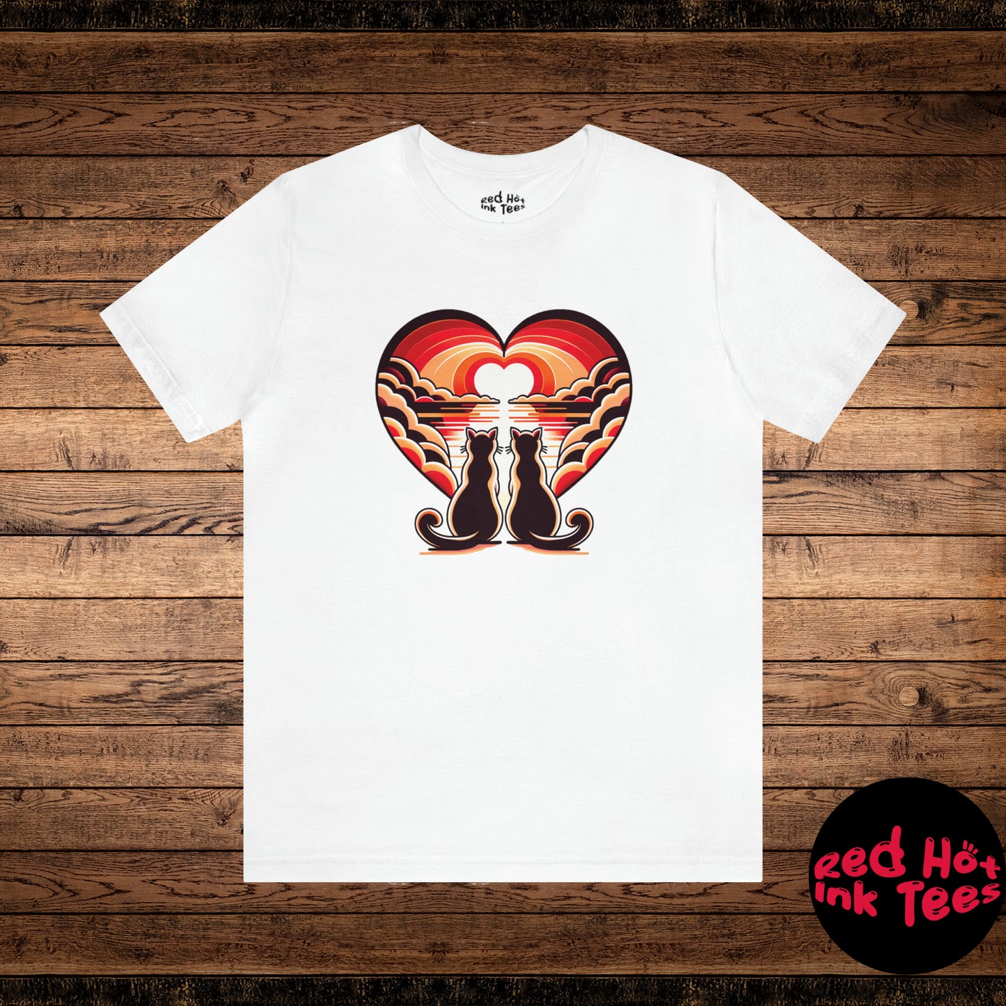 🌅💕 "Into The Sunset With You" Tee 🐱🧡