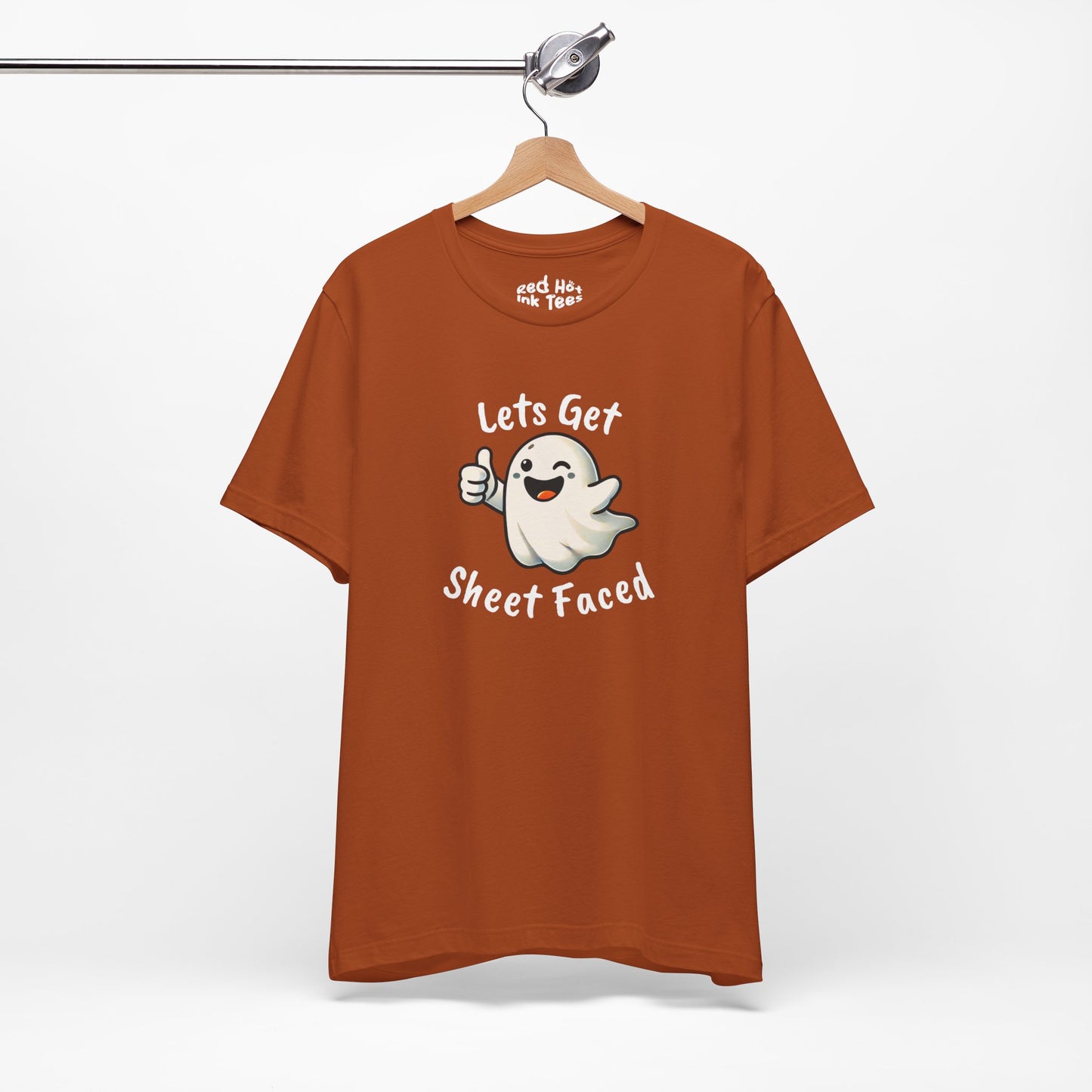 👻 "Let's Get Sheet Faced" Funny Ghost T-Shirt 👻