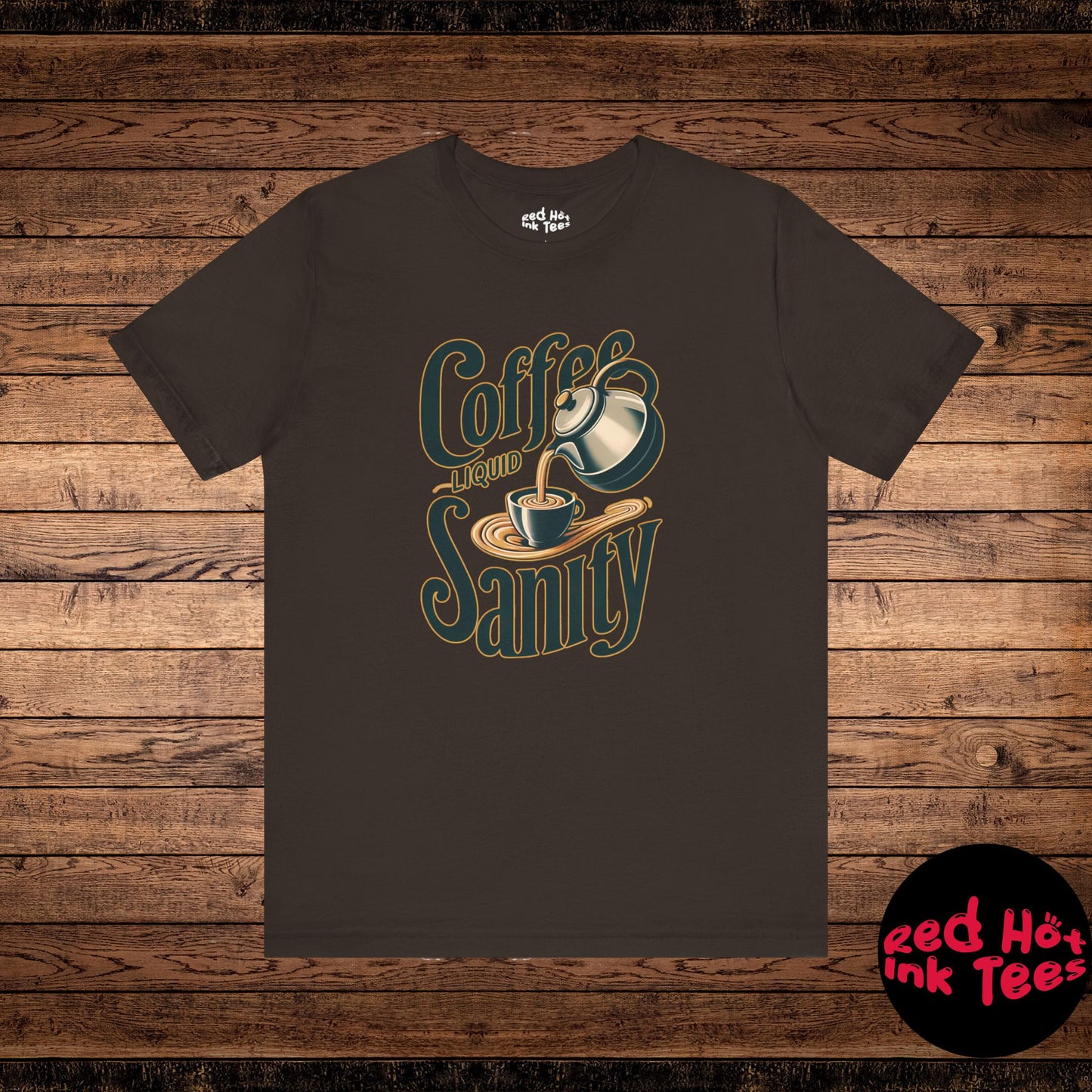 ☕ "Coffee: Liquid Sanity" Retro Coffee T-Shirt ☕