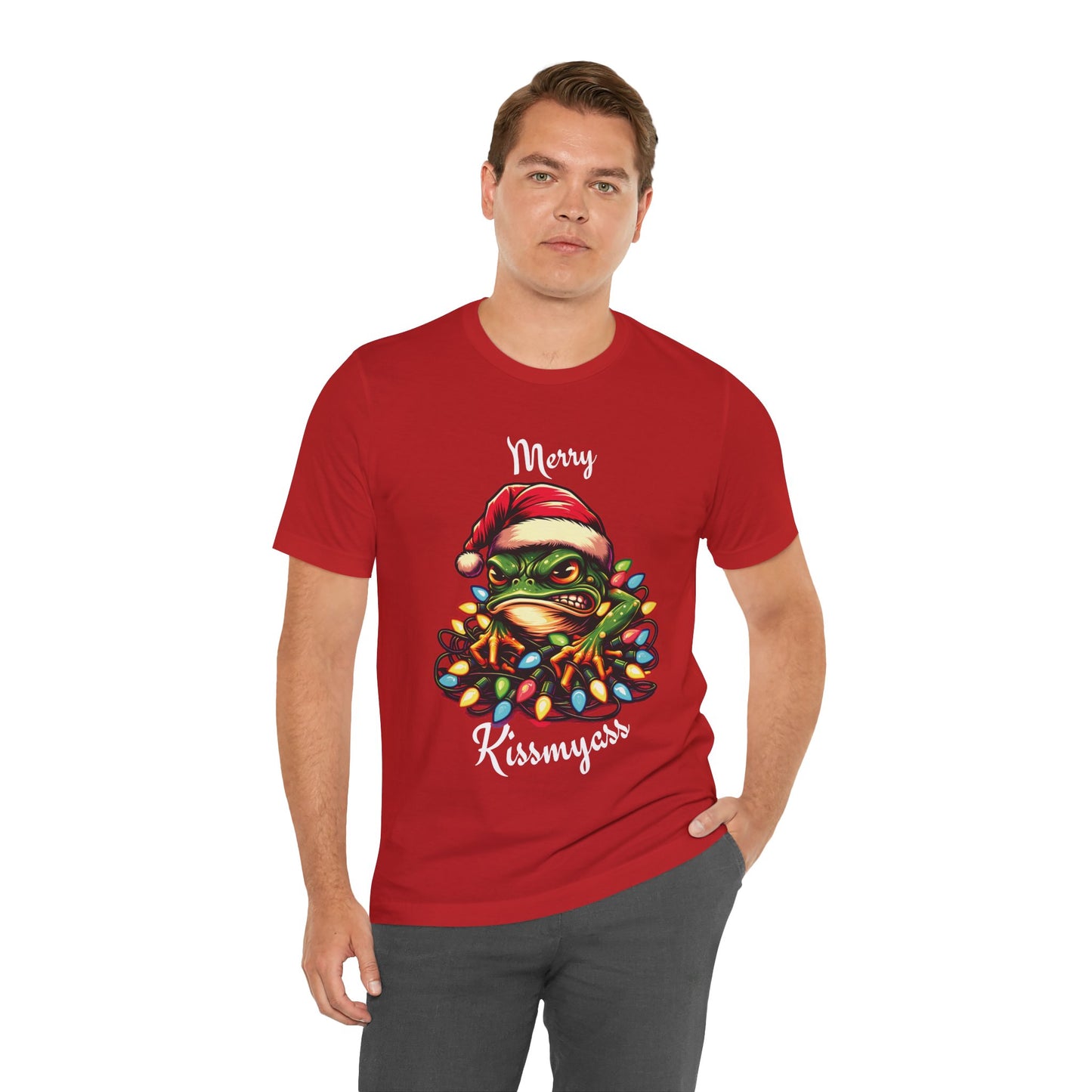 Merry Kissmyass Frog Tee