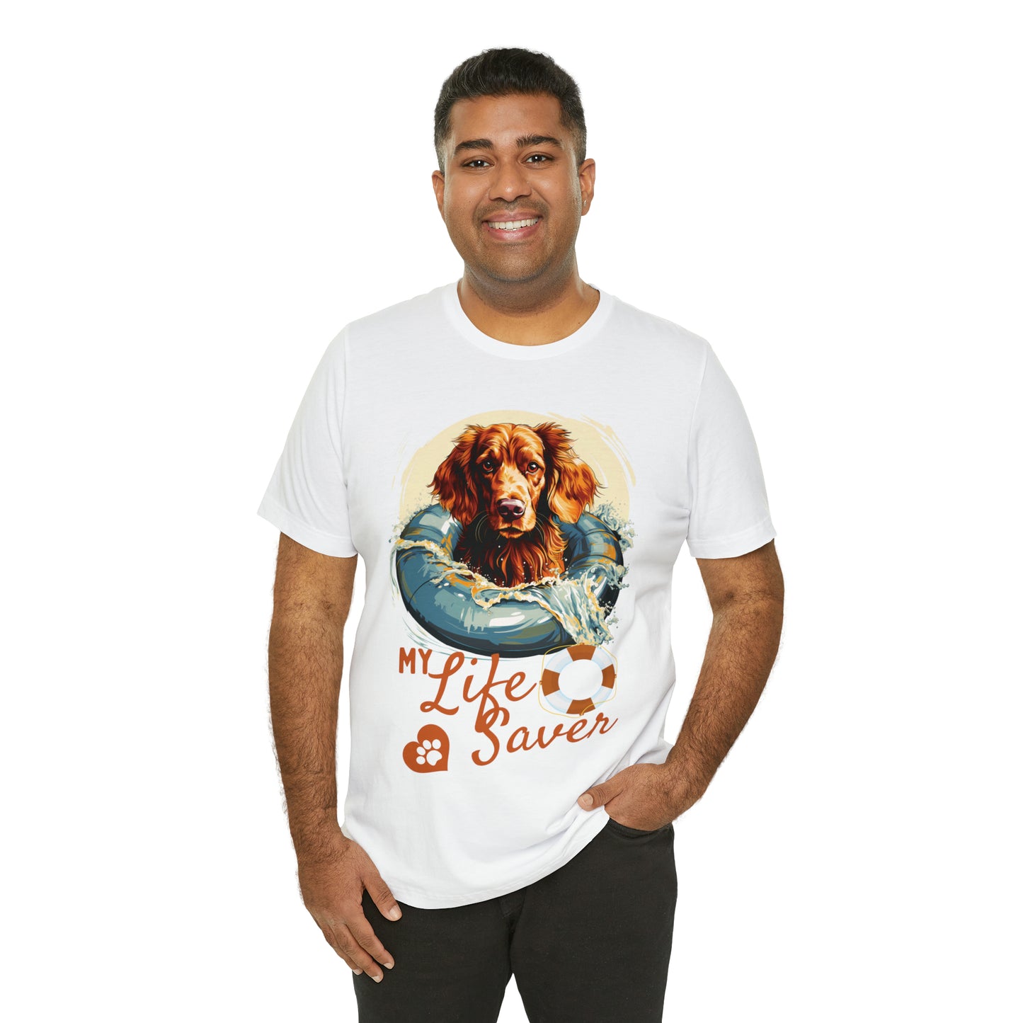 My Life Saver Irish Setter Dog Tee