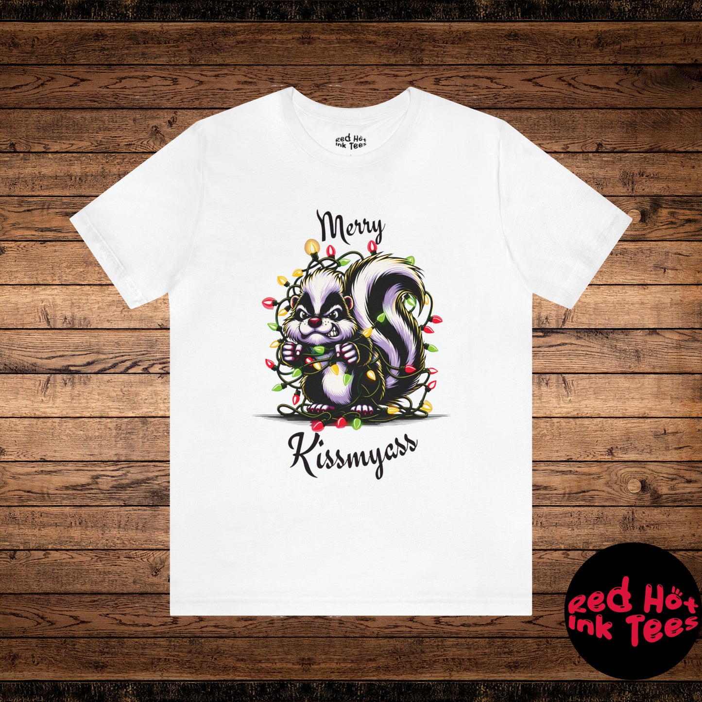 Merry Kissmyass Skunk Tee