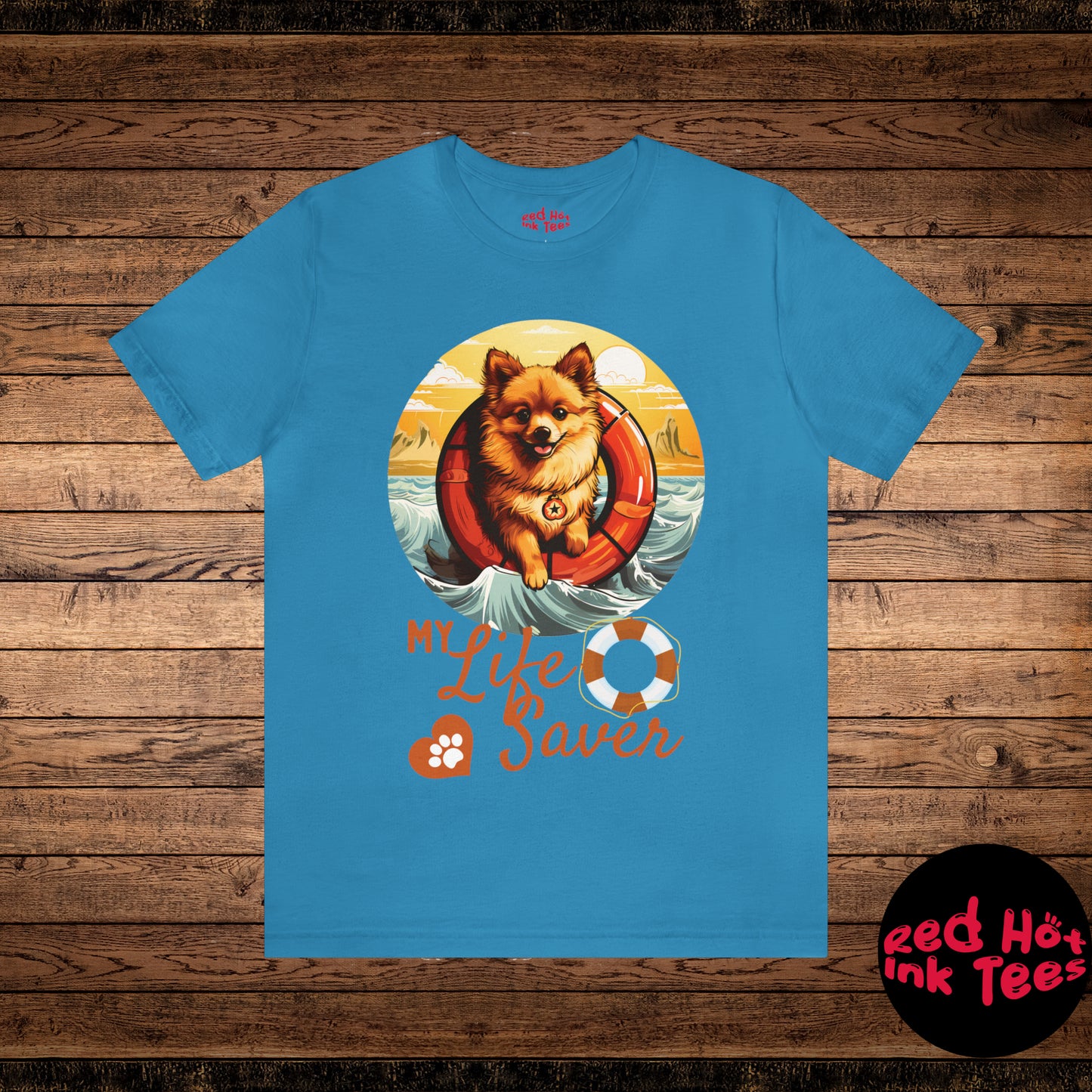 My Life Saver Pomeranian Dog Tee