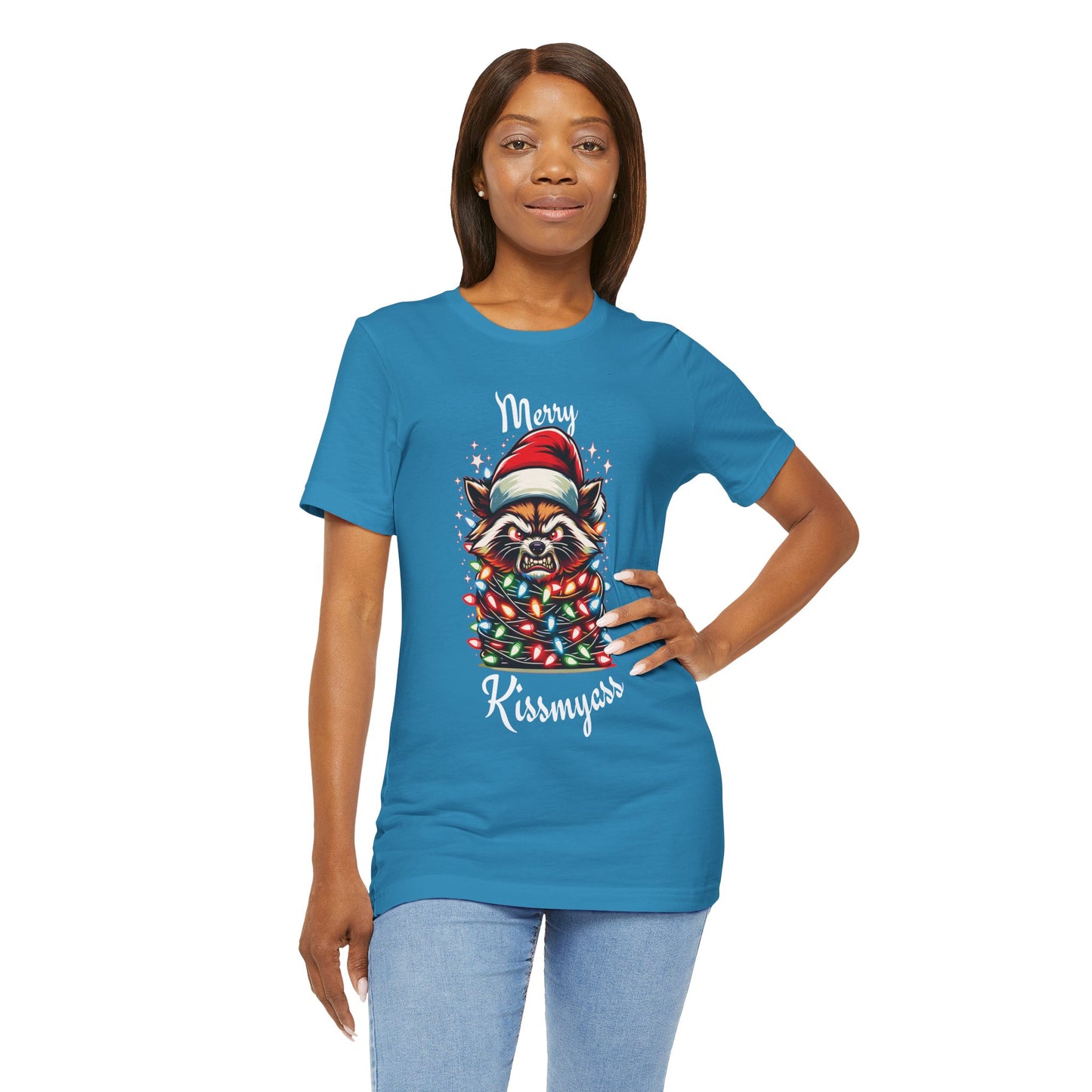 Merry Kissmyass Raccoon Tee