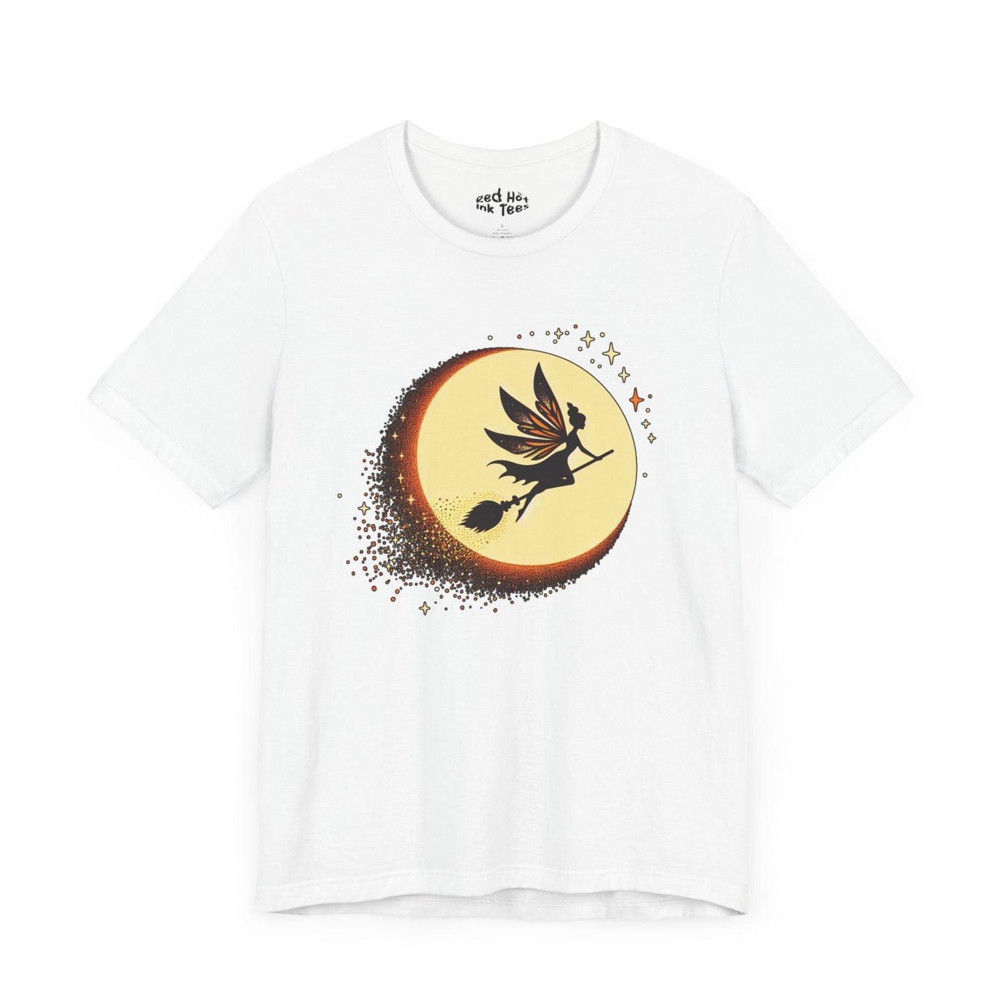 🧚‍♀️🌕 "Fairy Witch Flying Across the Moon" Magical Halloween T-Shirt 🌙✨