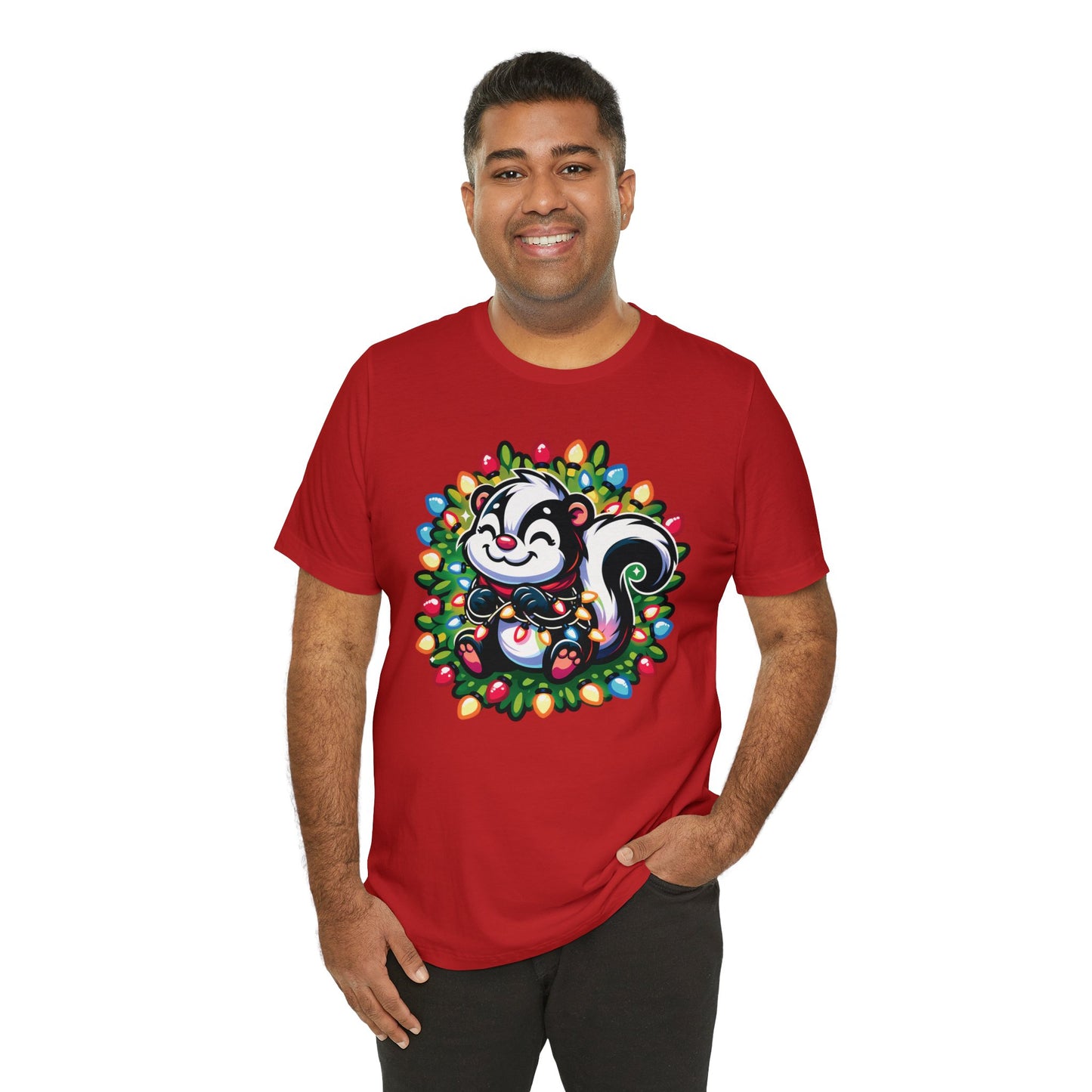 Skunk Christmas Entanglement Tee