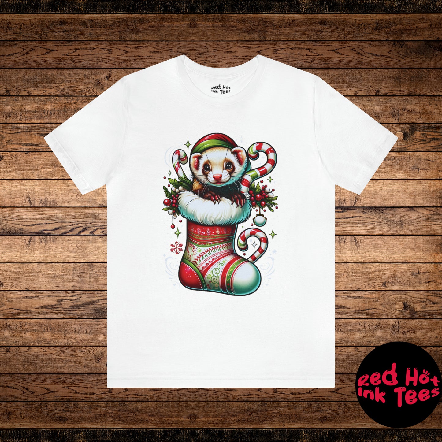 🎄 "Ferret Stocking Tee" 🐾