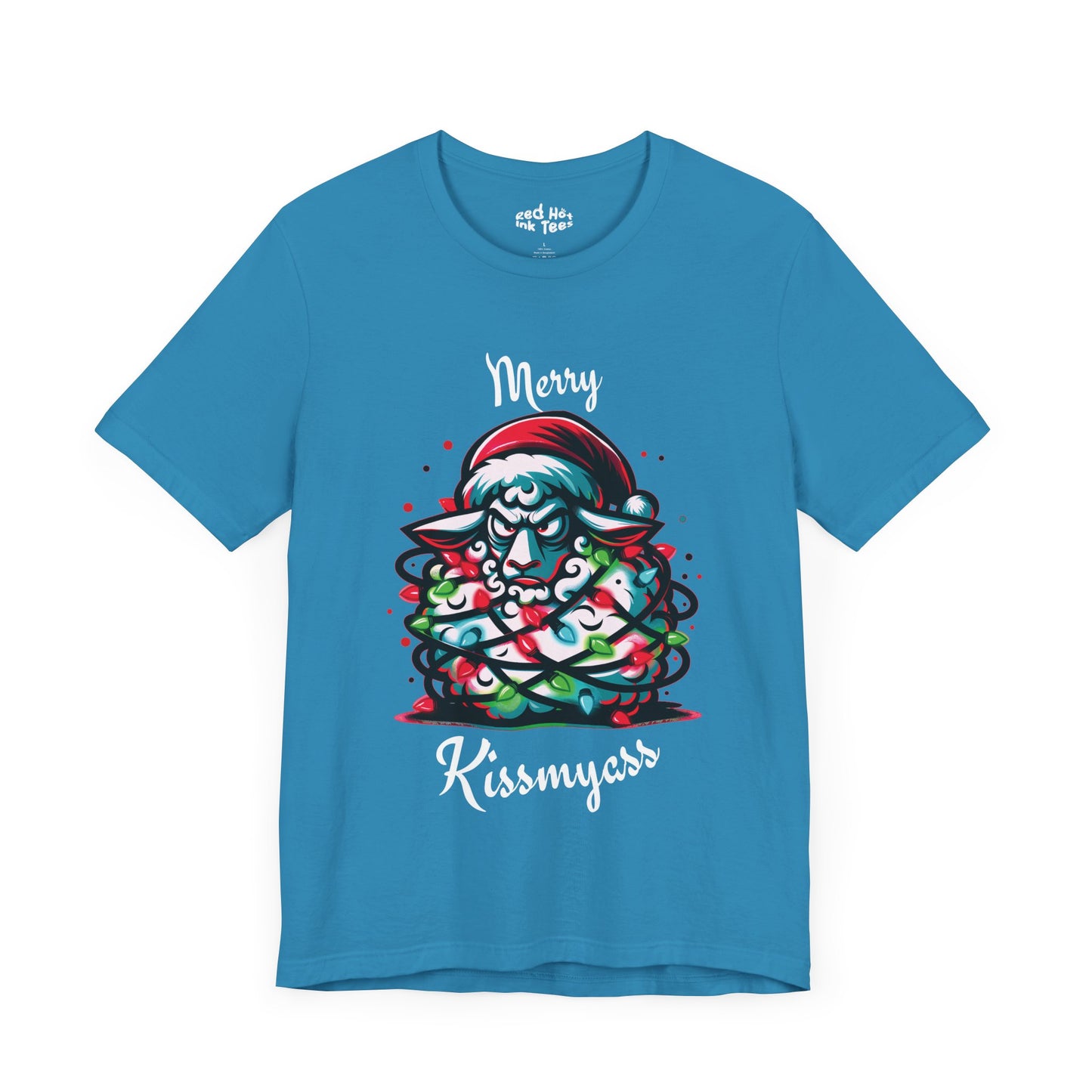 Merry Kissmyass Sheep Tee