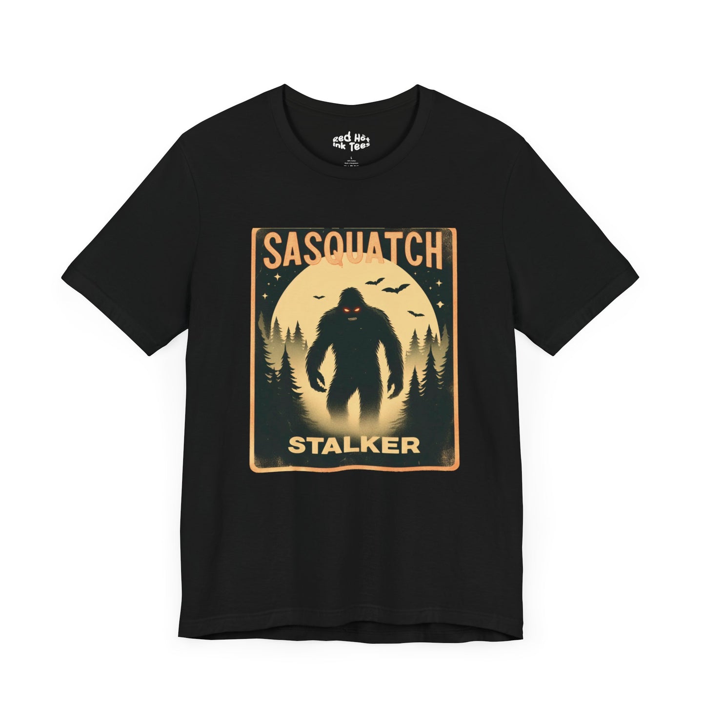 🦶🌕 "Sasquatch Stalker" Vintage Halloween Forest T-Shirt 🌲✨